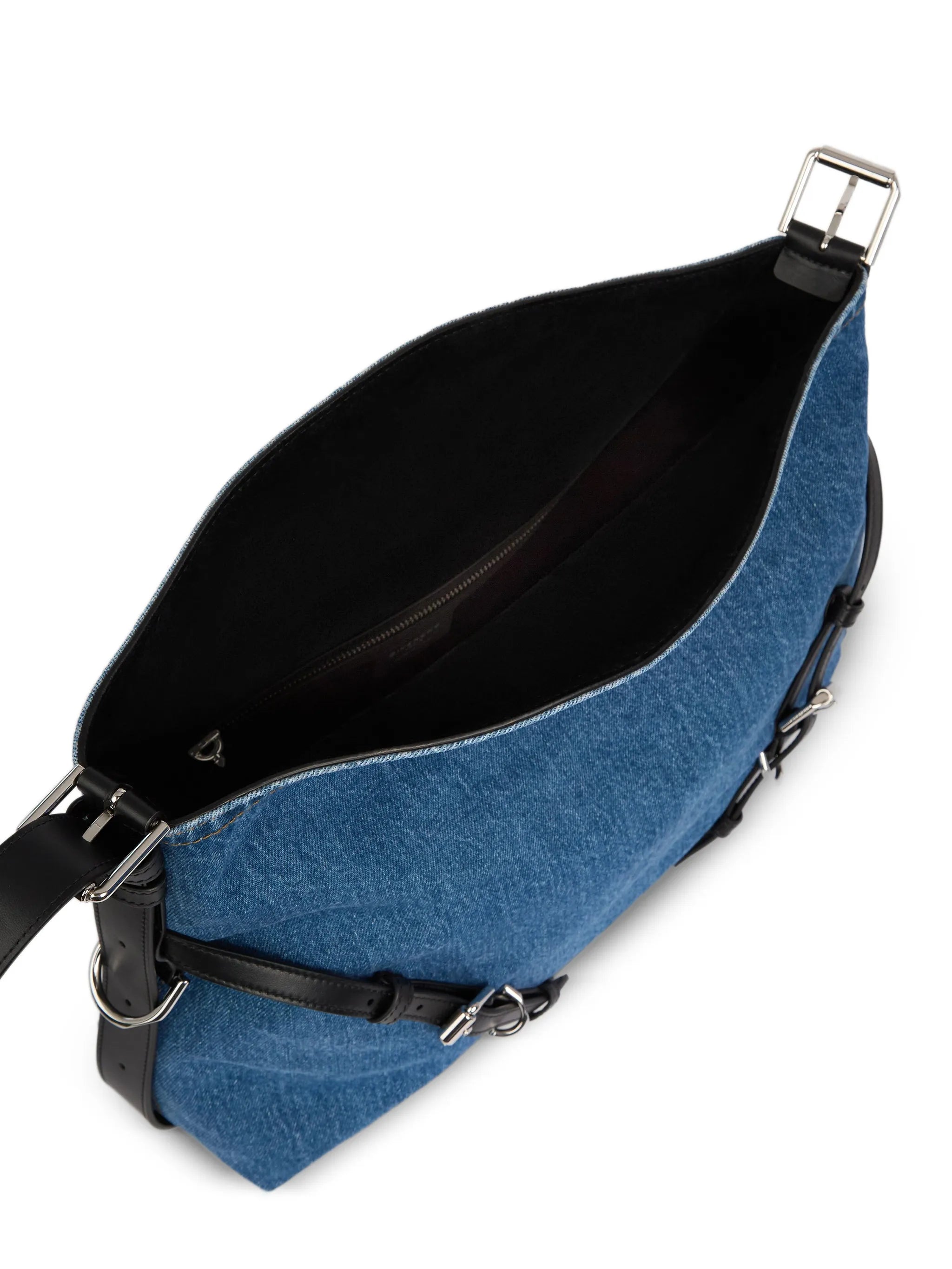 Voyou medium denim shoulder bag