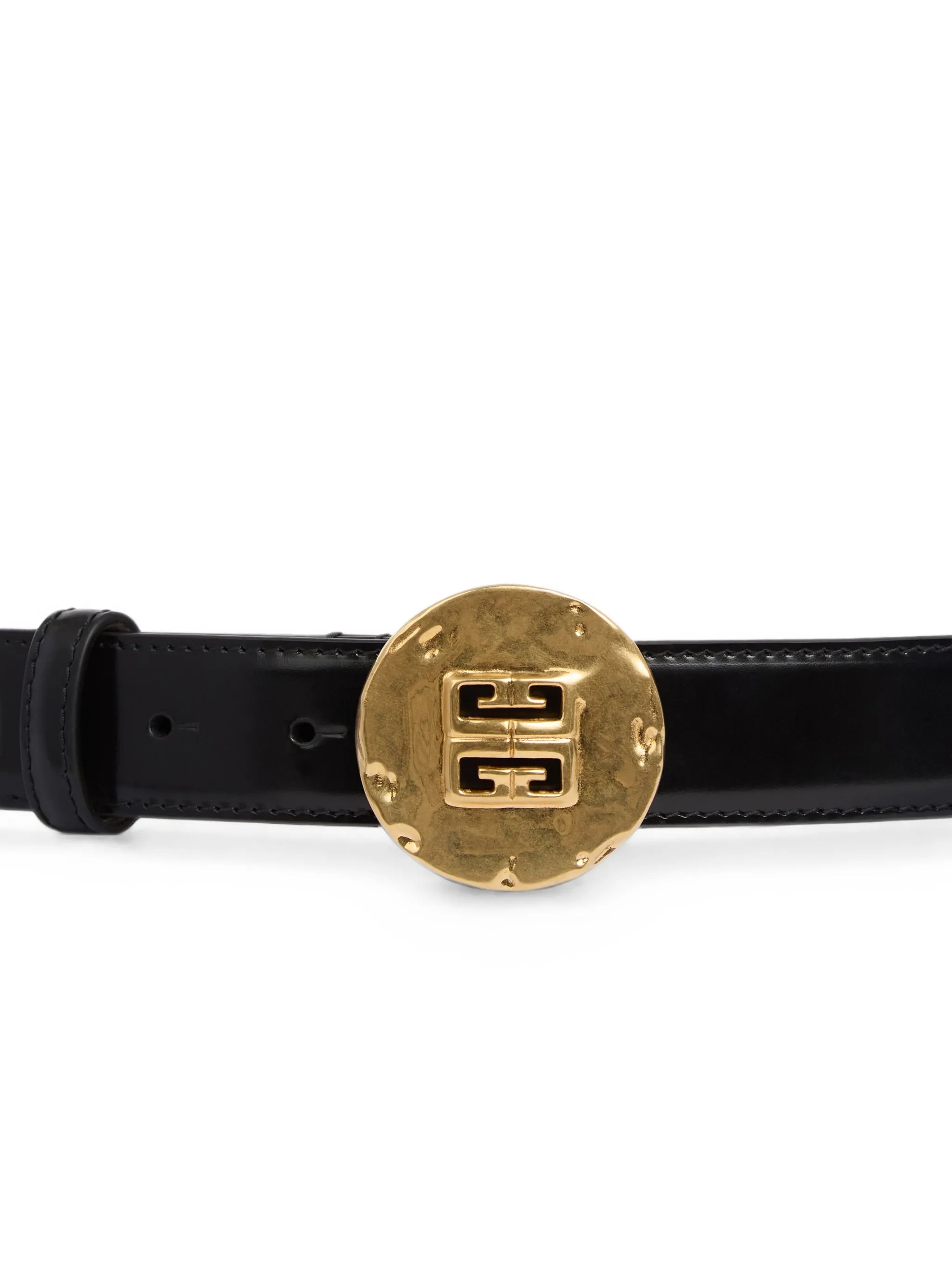 4G medal leather belt