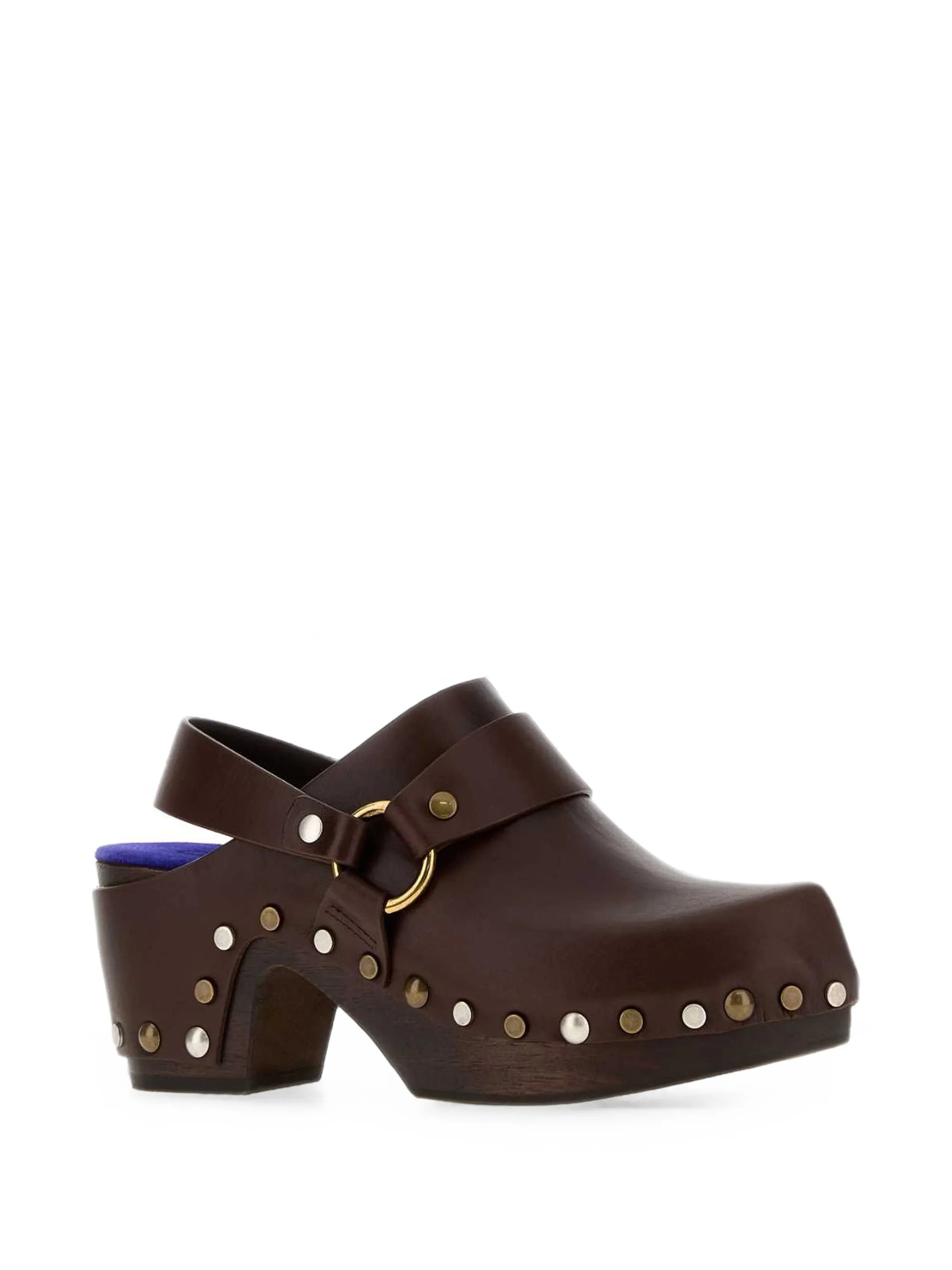 Talis studded leather clogs