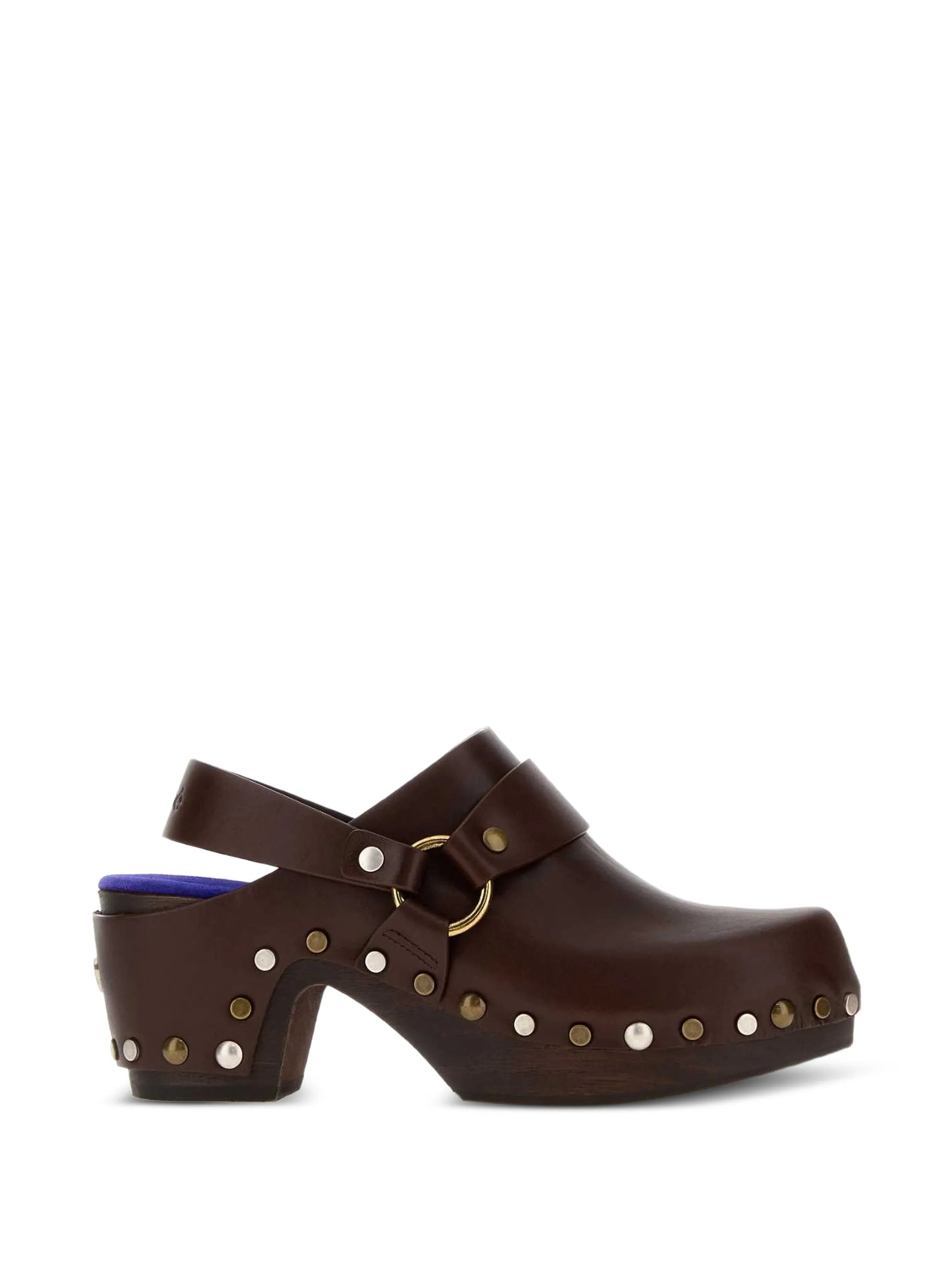 Talis studded leather clogs