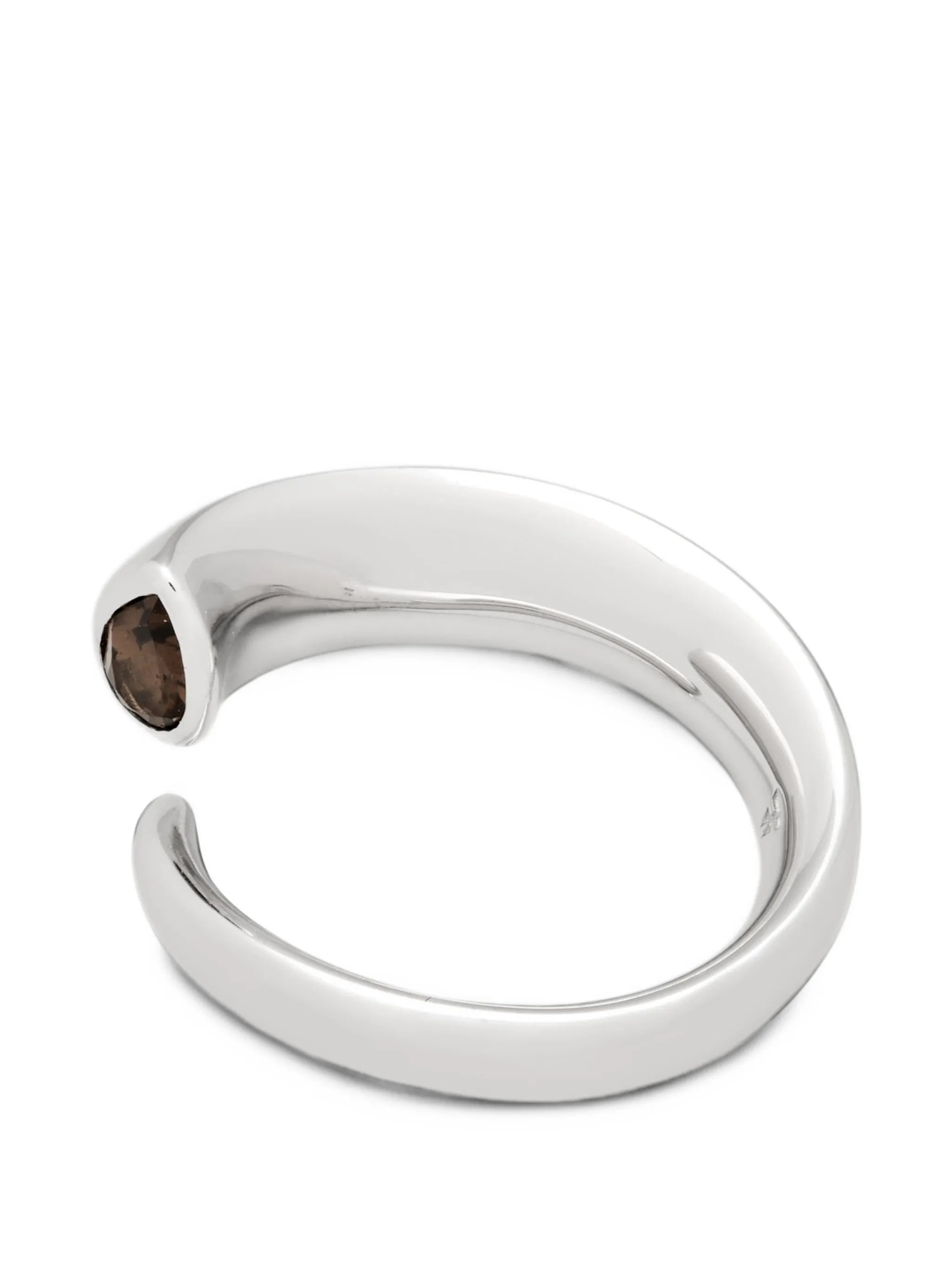 Goat smoky quartz ring