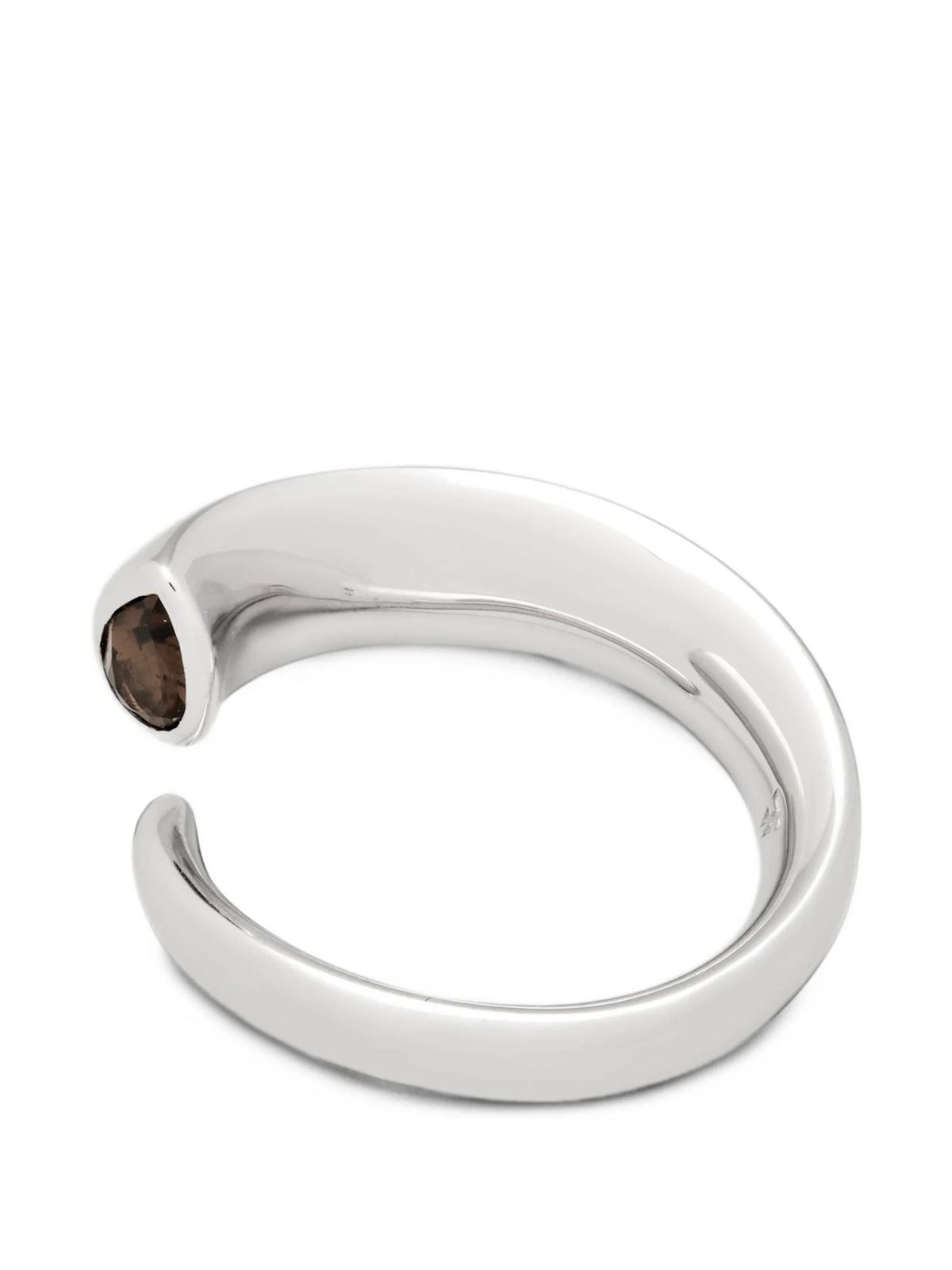 Goat smoky quartz ring