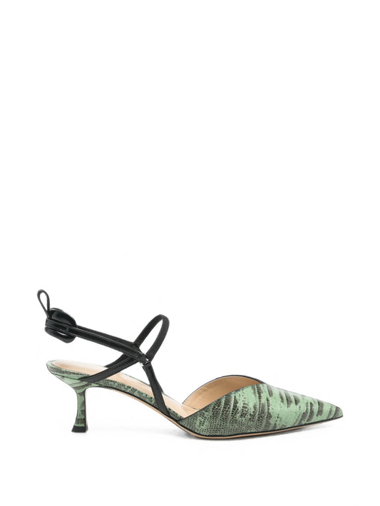 Colibri snake-print pumps