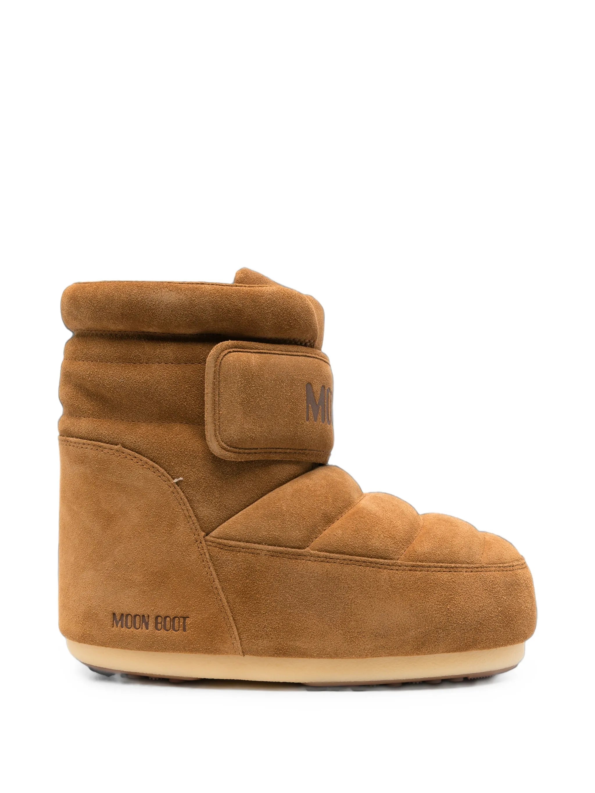 Icon strap suede boots