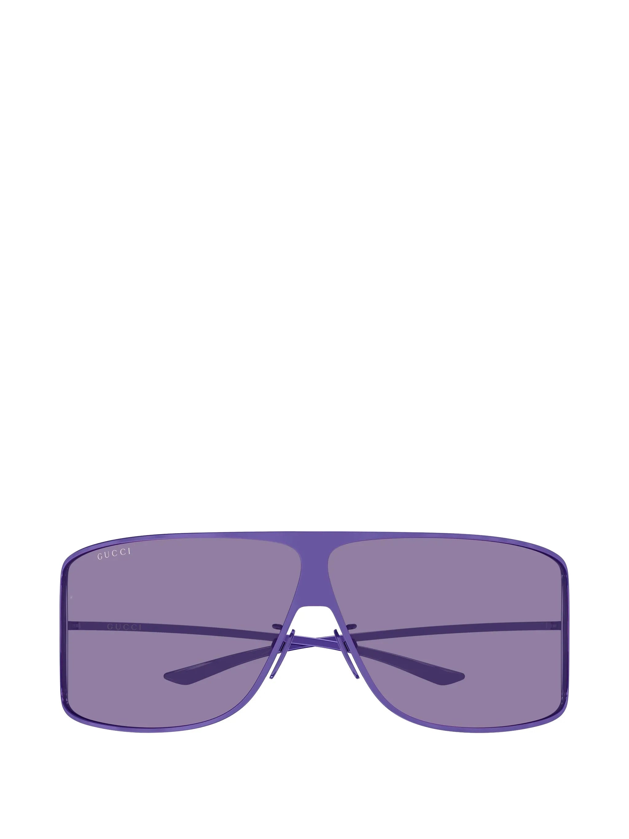 Mask geometric-frame sunglasses