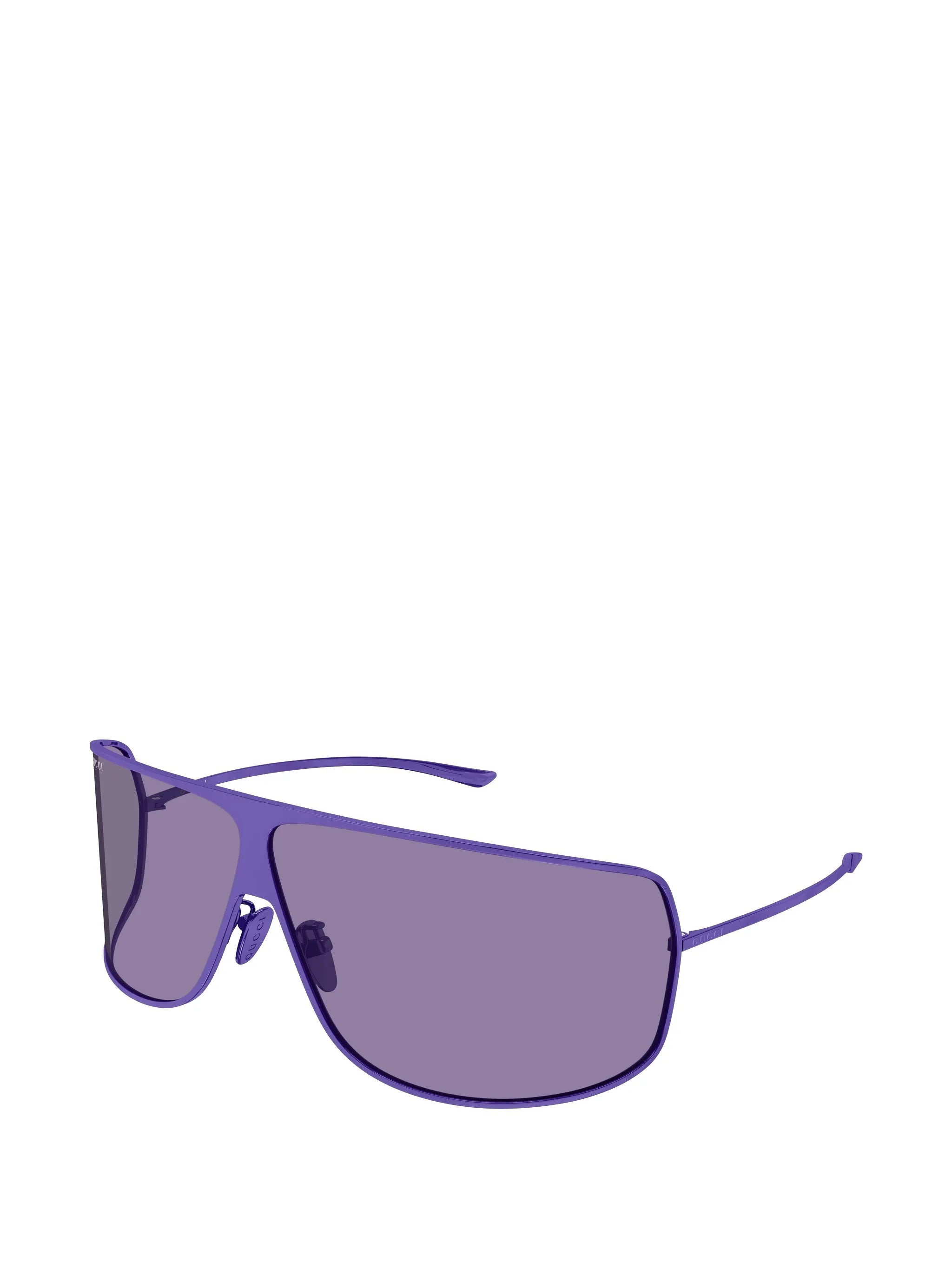 Mask geometric-frame sunglasses