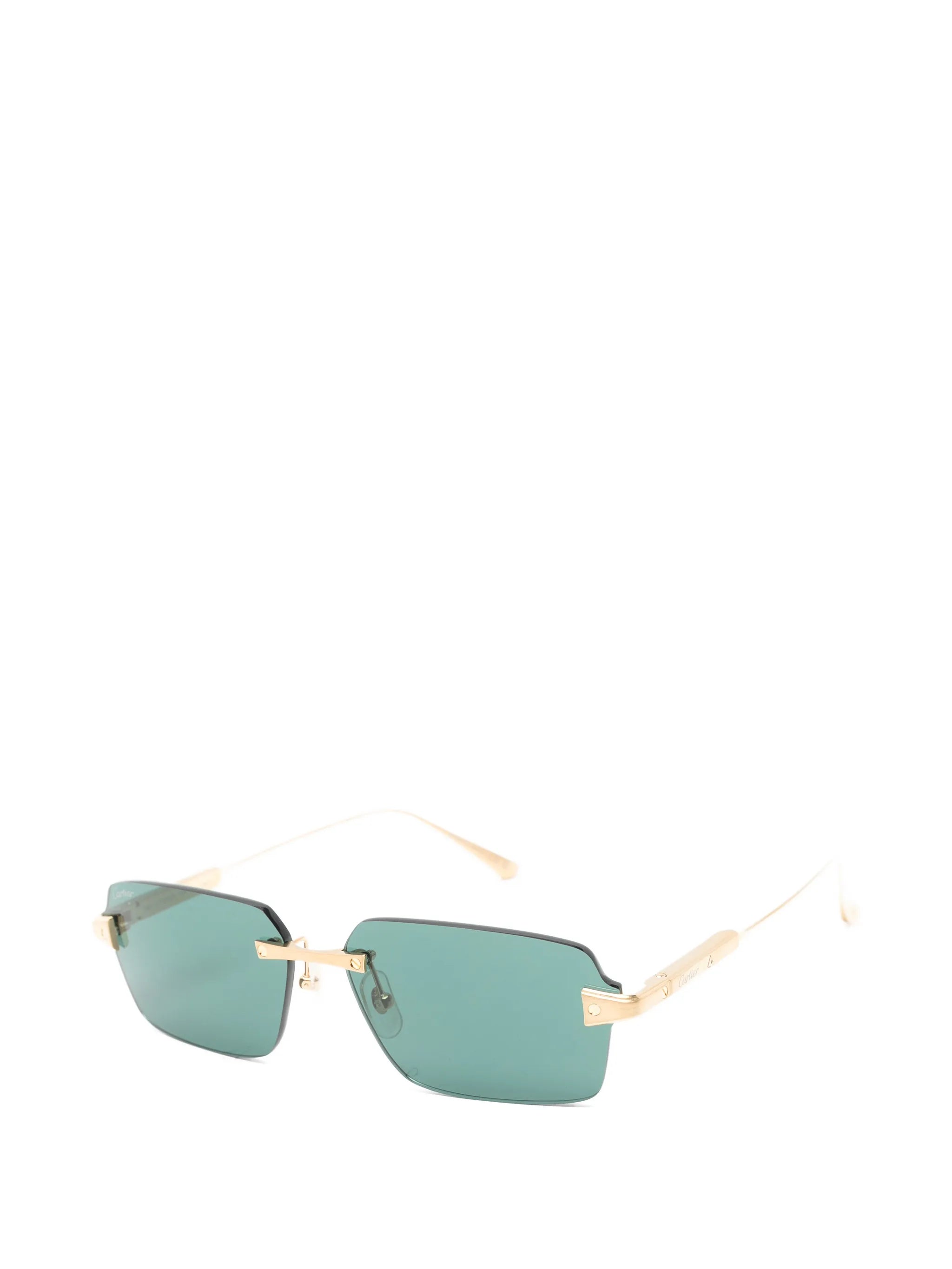 Santos de Cartier rectangle-frame sunglasses