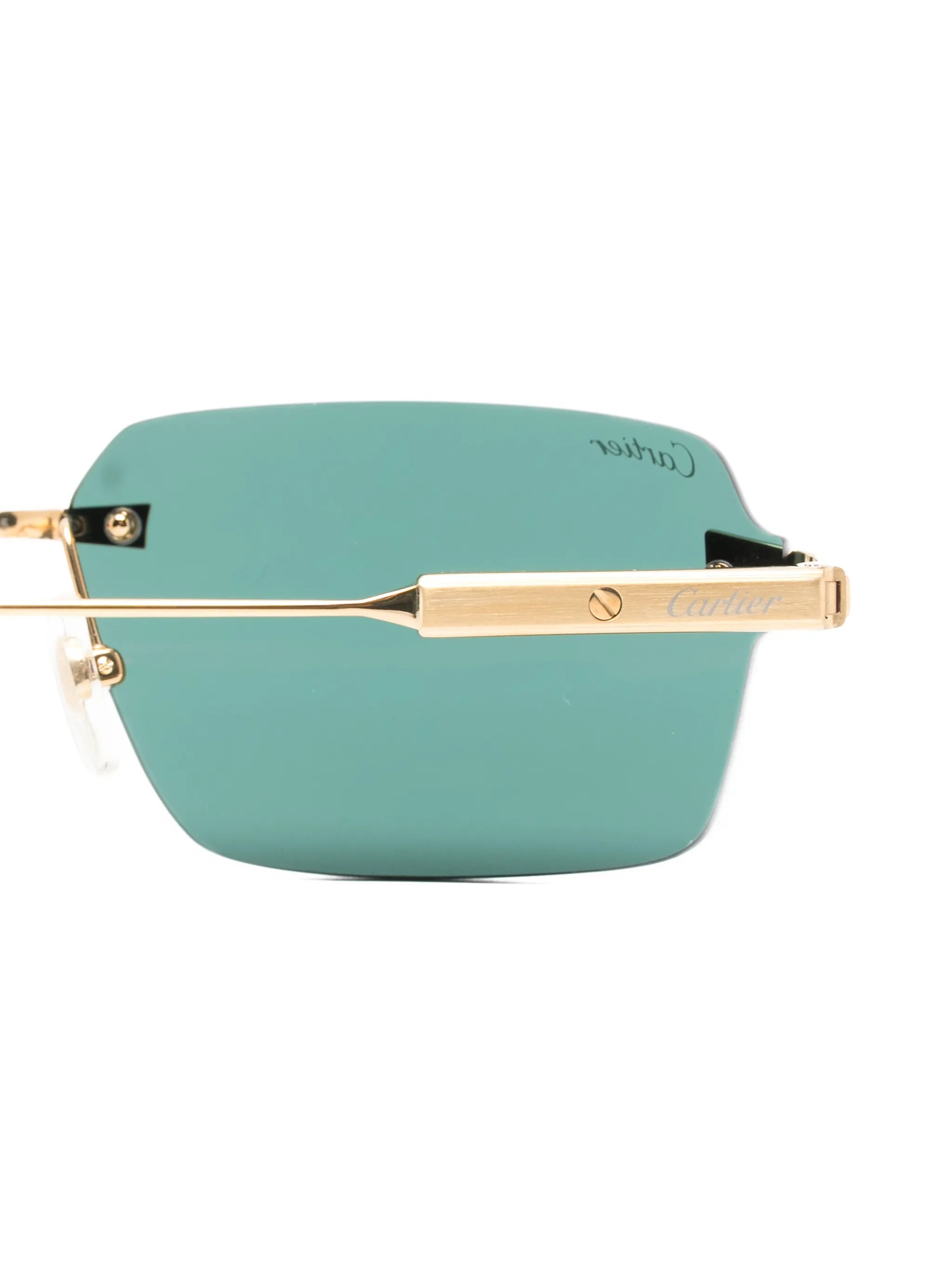 Santos de Cartier rectangle-frame sunglasses