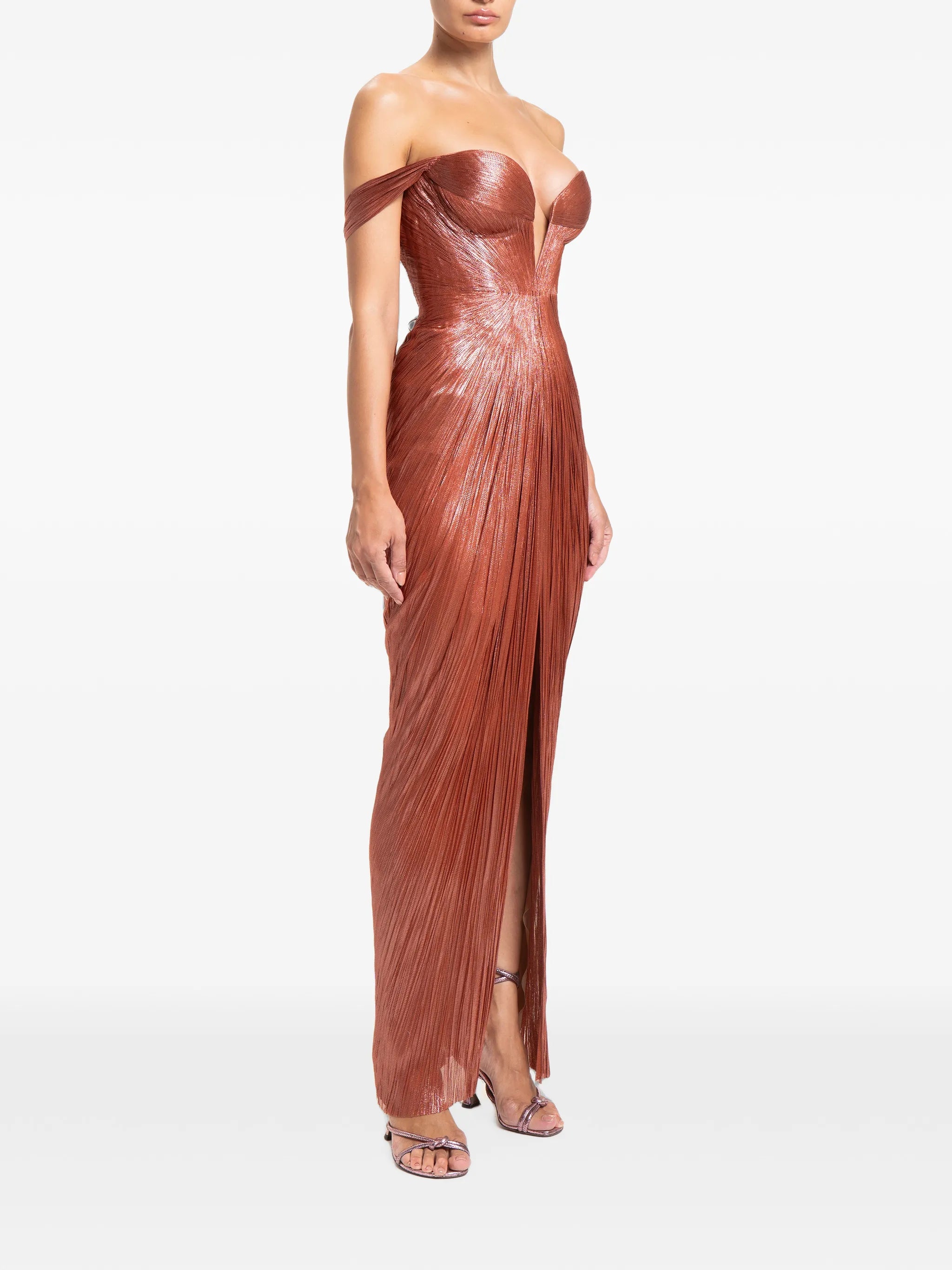 Martina off-shoulder maxi dress