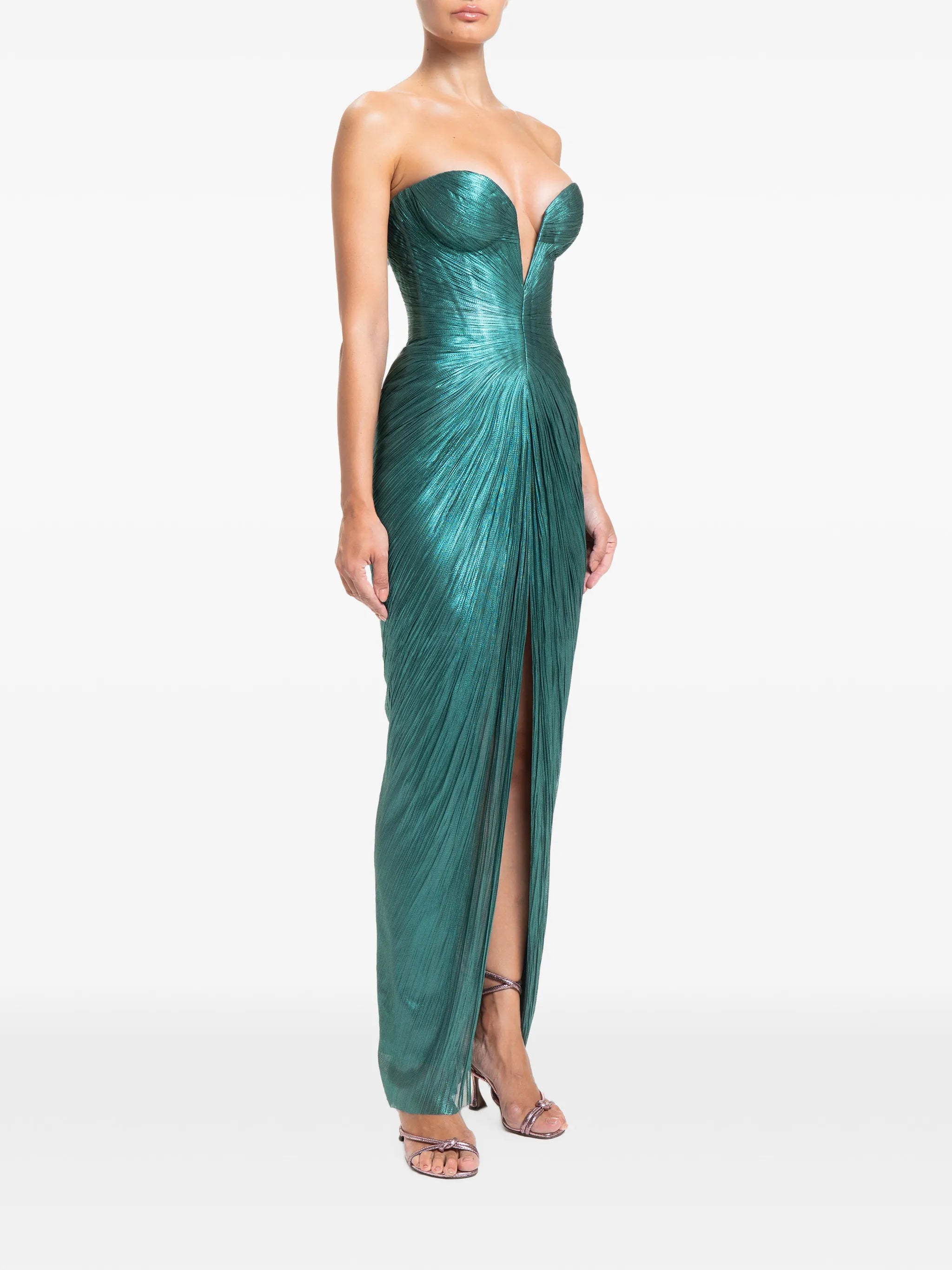 Yua strapless gown