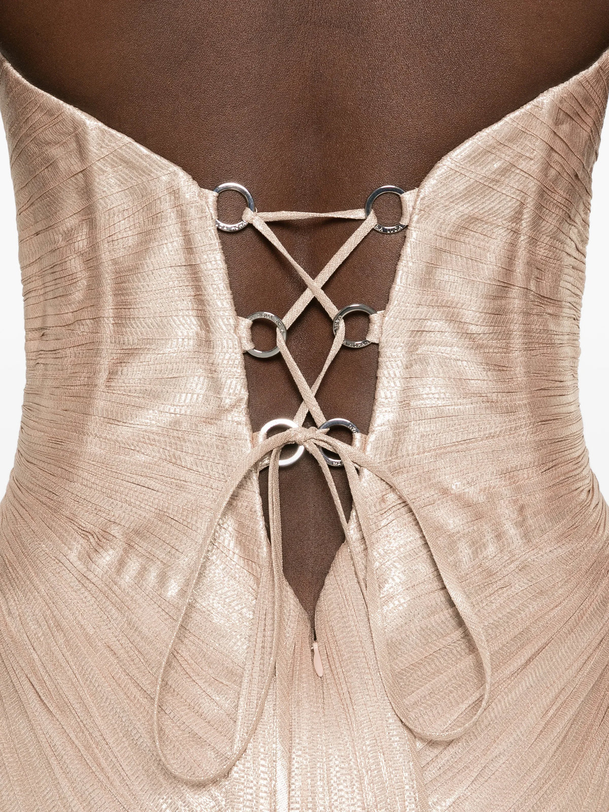 Alessandra strapless maxi gown