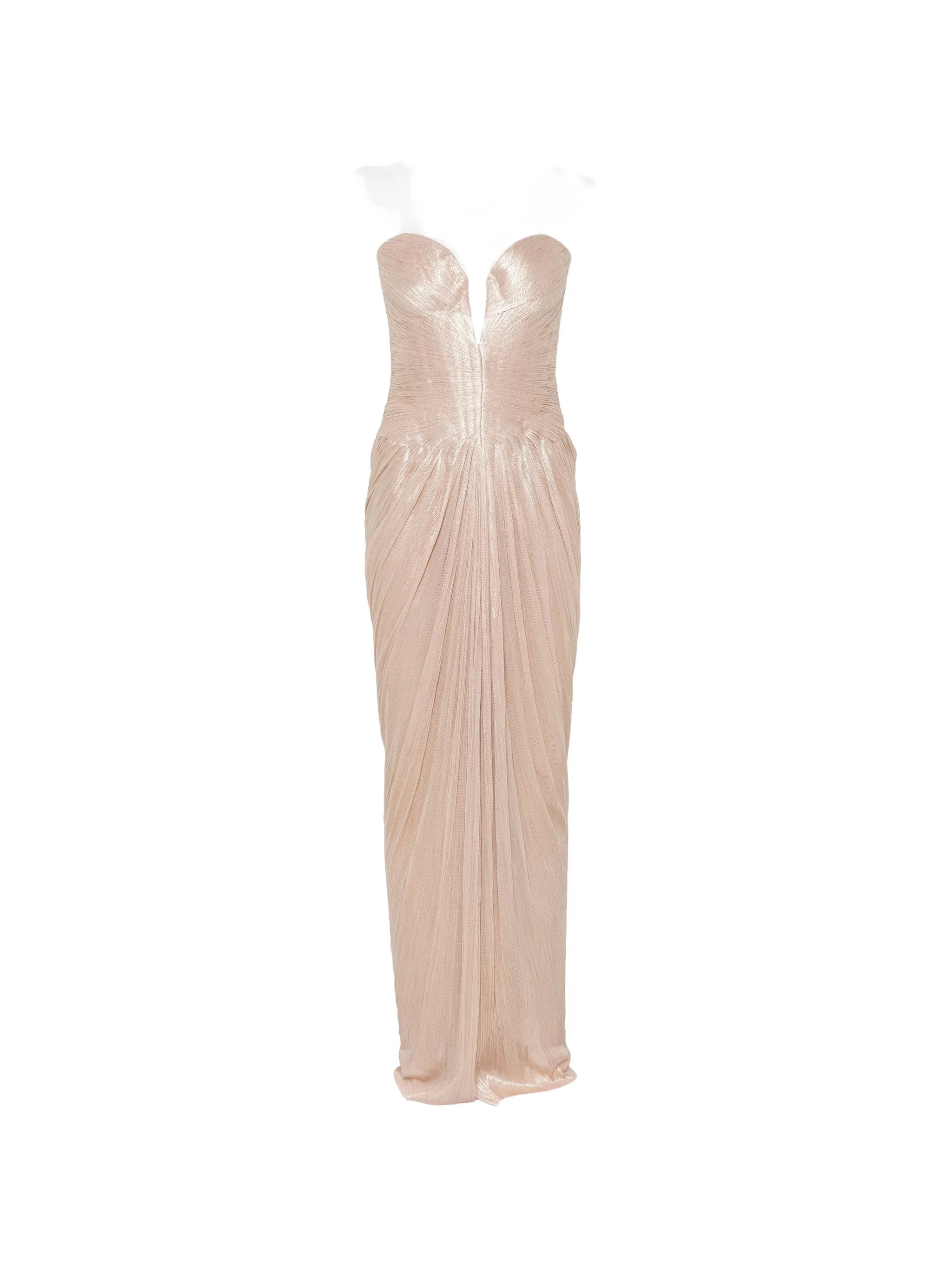 Alessandra strapless maxi gown