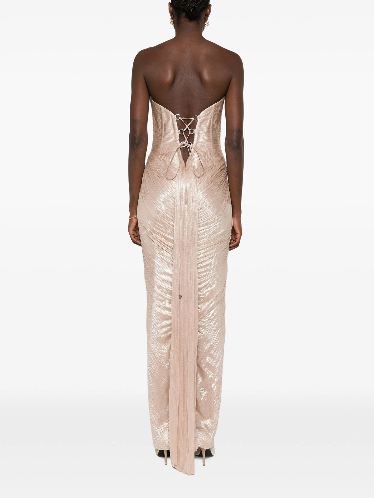 Alessandra strapless maxi gown