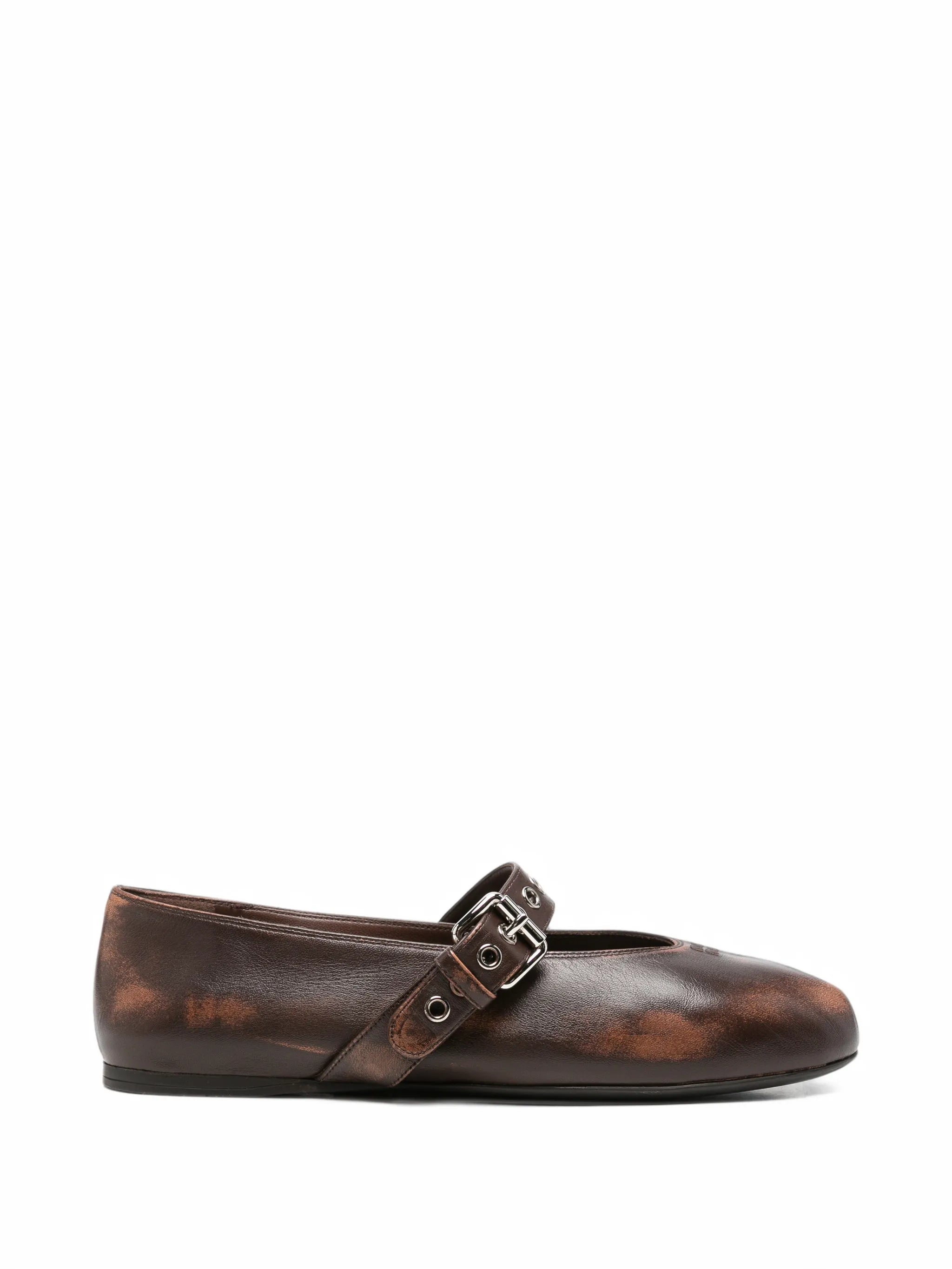 buckle-strap ballet flats