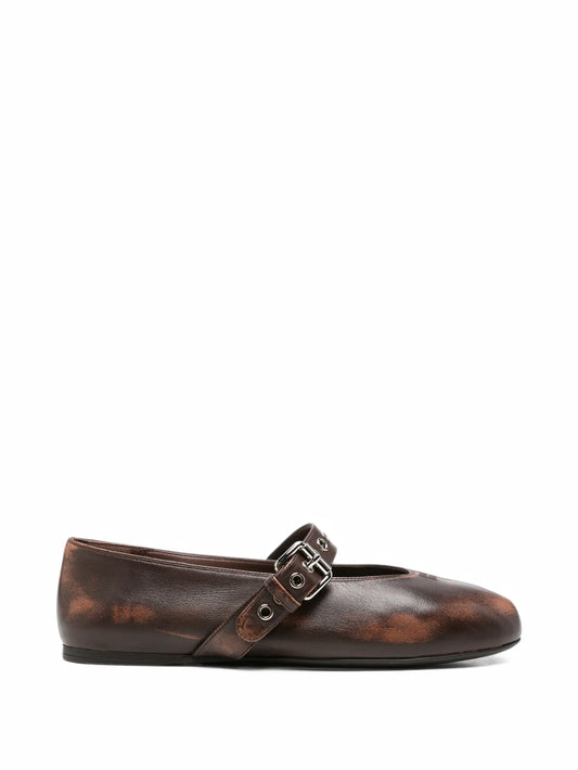 buckle-strap ballet flats