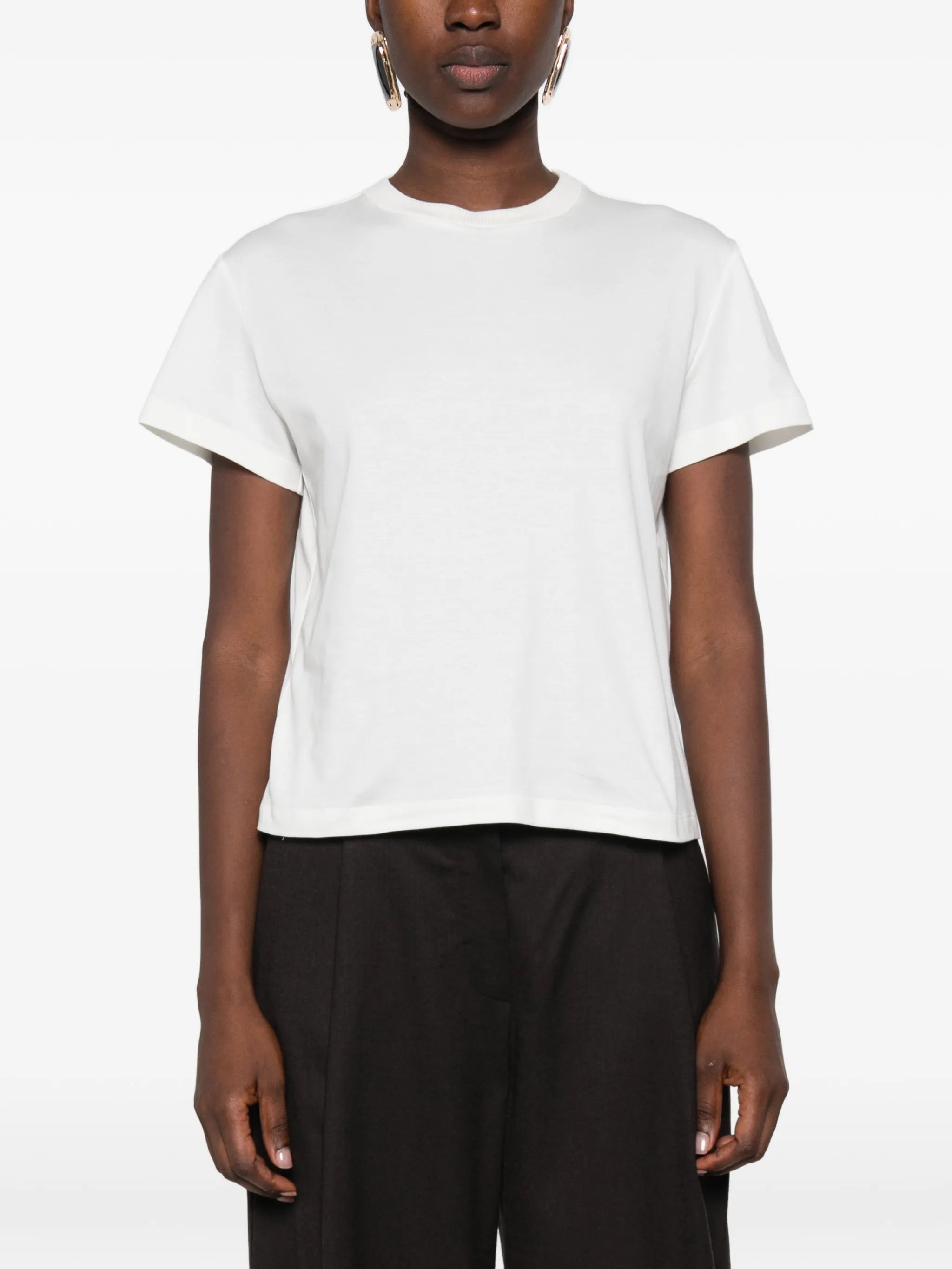 draped asymmetric blouse