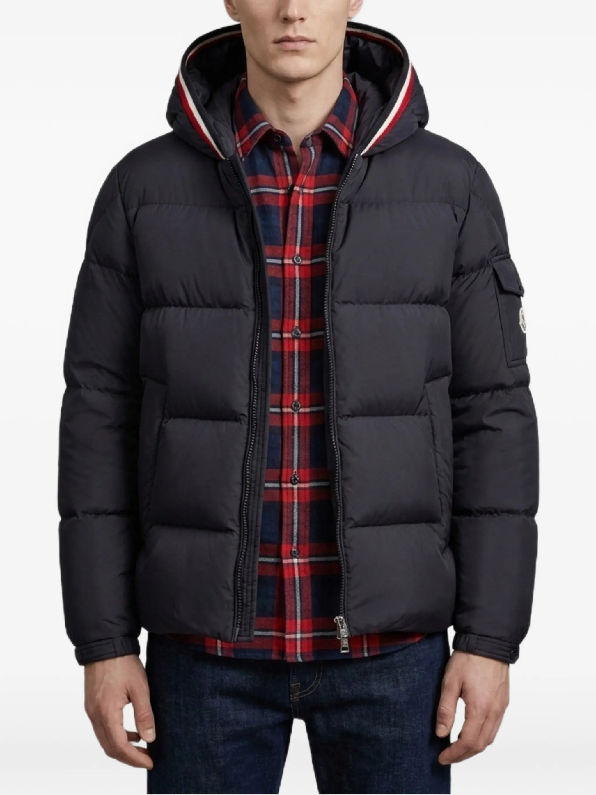 Lacfroid hooded short down jacket