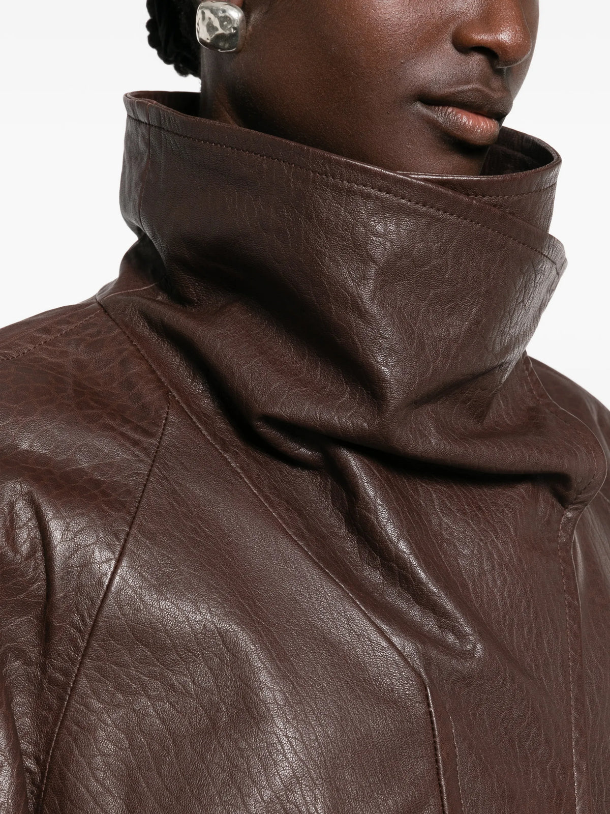SPSAlaggio belted leather jacket