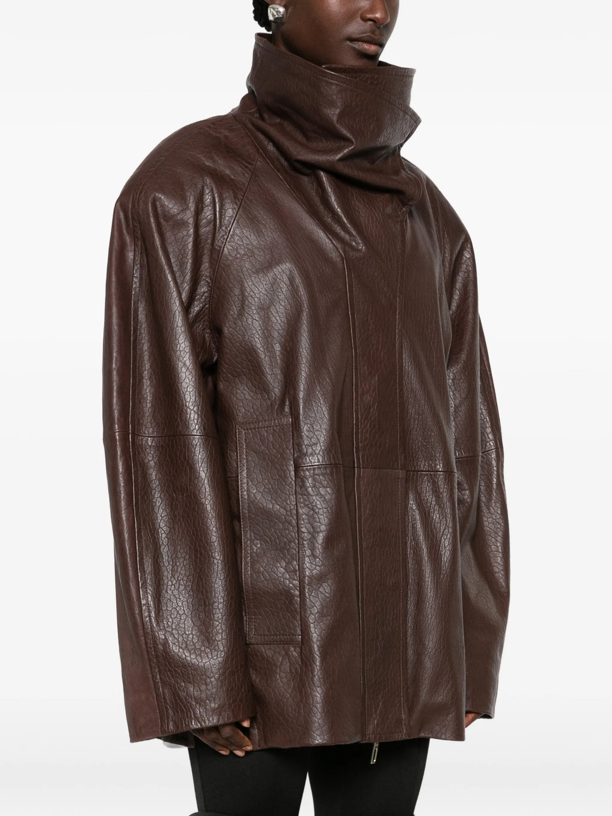 SPSAlaggio belted leather jacket