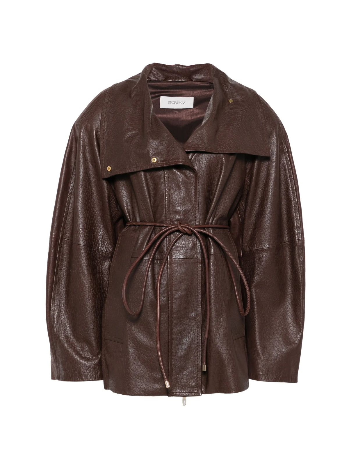 SPSAlaggio belted leather jacket