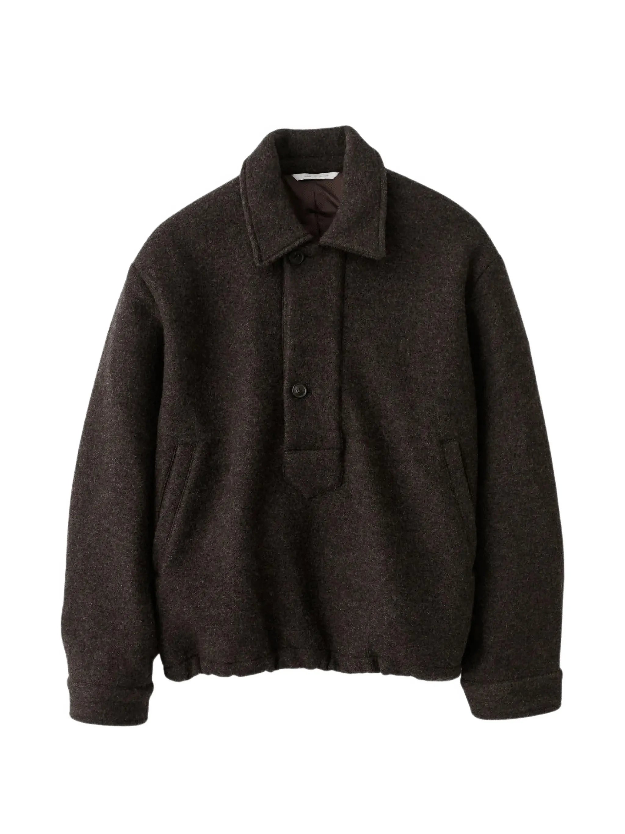 Plan button-placket pullover jacket