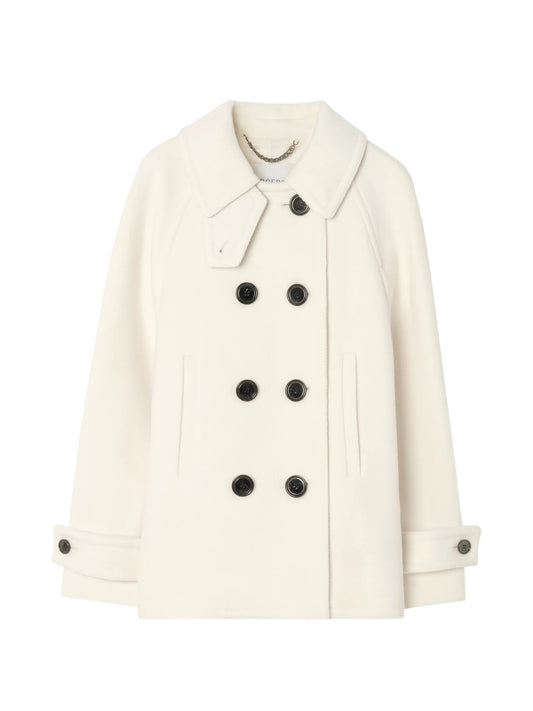 wool blend pea coat