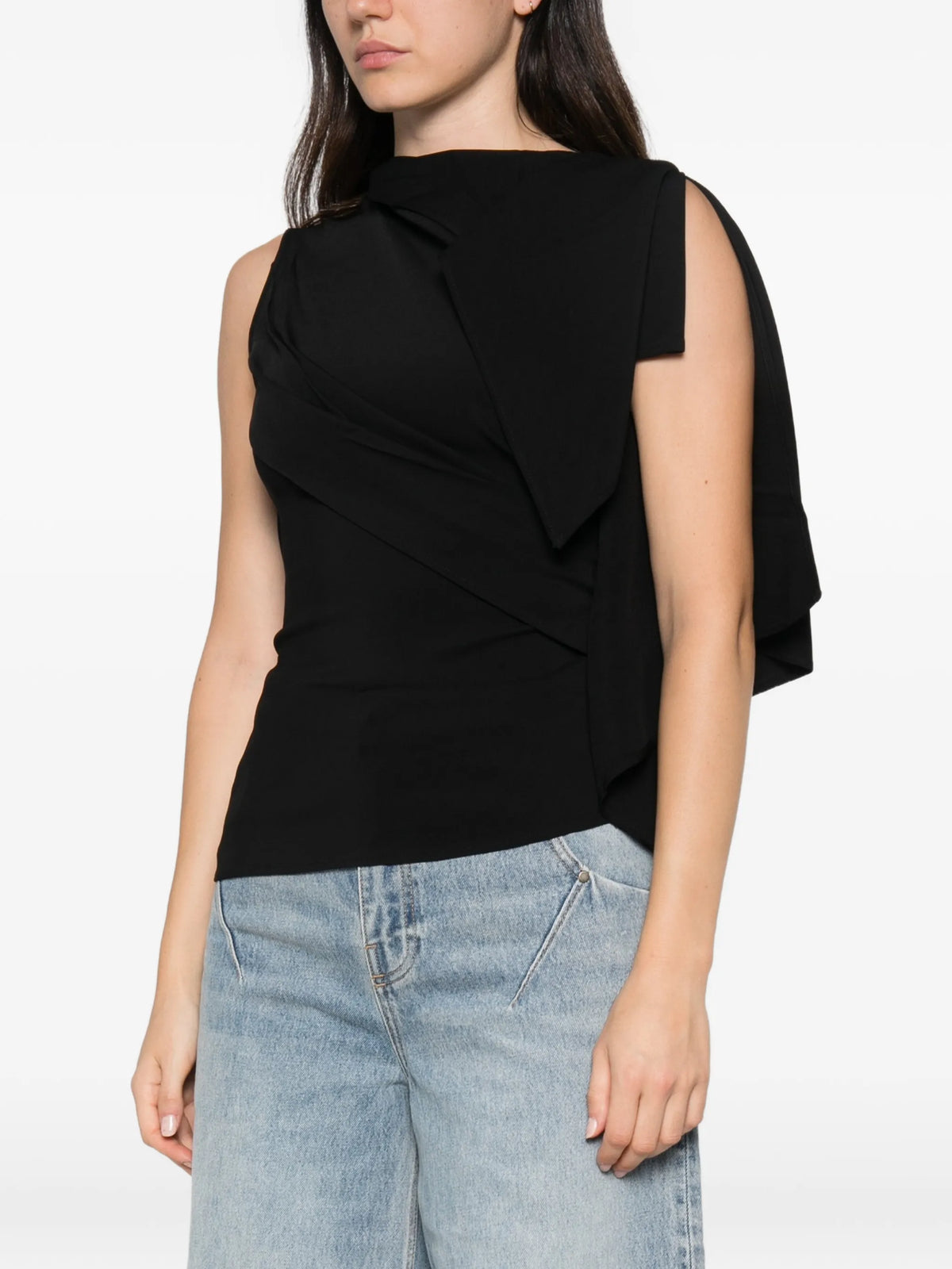Odeon asymmetric draped top
