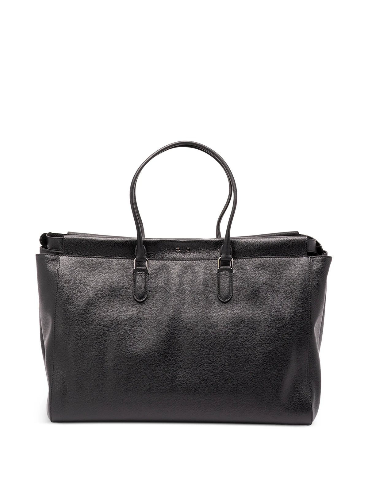 Peekaboo leather tote bag