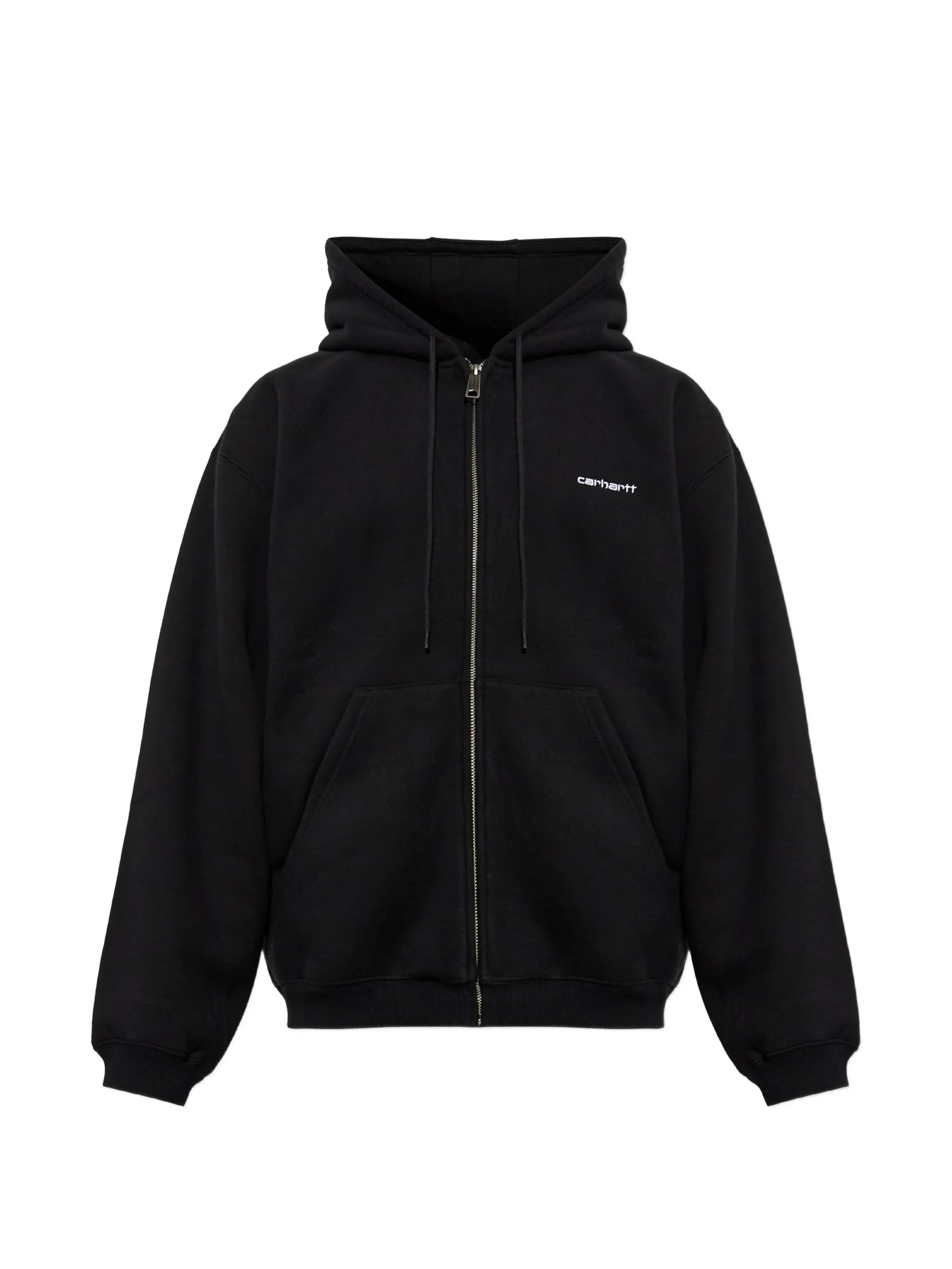 Ebbert logo-embroidered zip-up hoodie