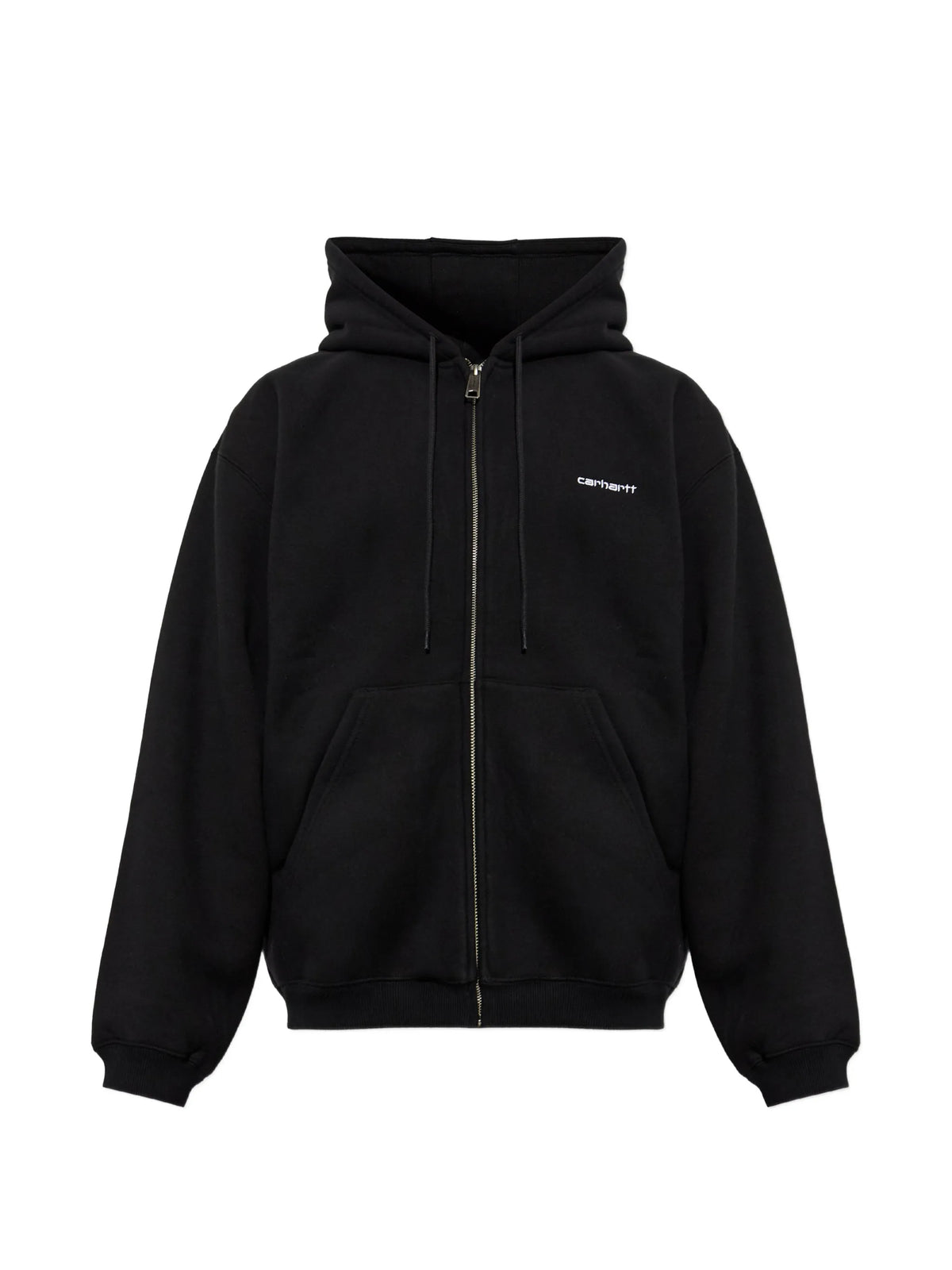 Ebbert logo-embroidered zip-up hoodie