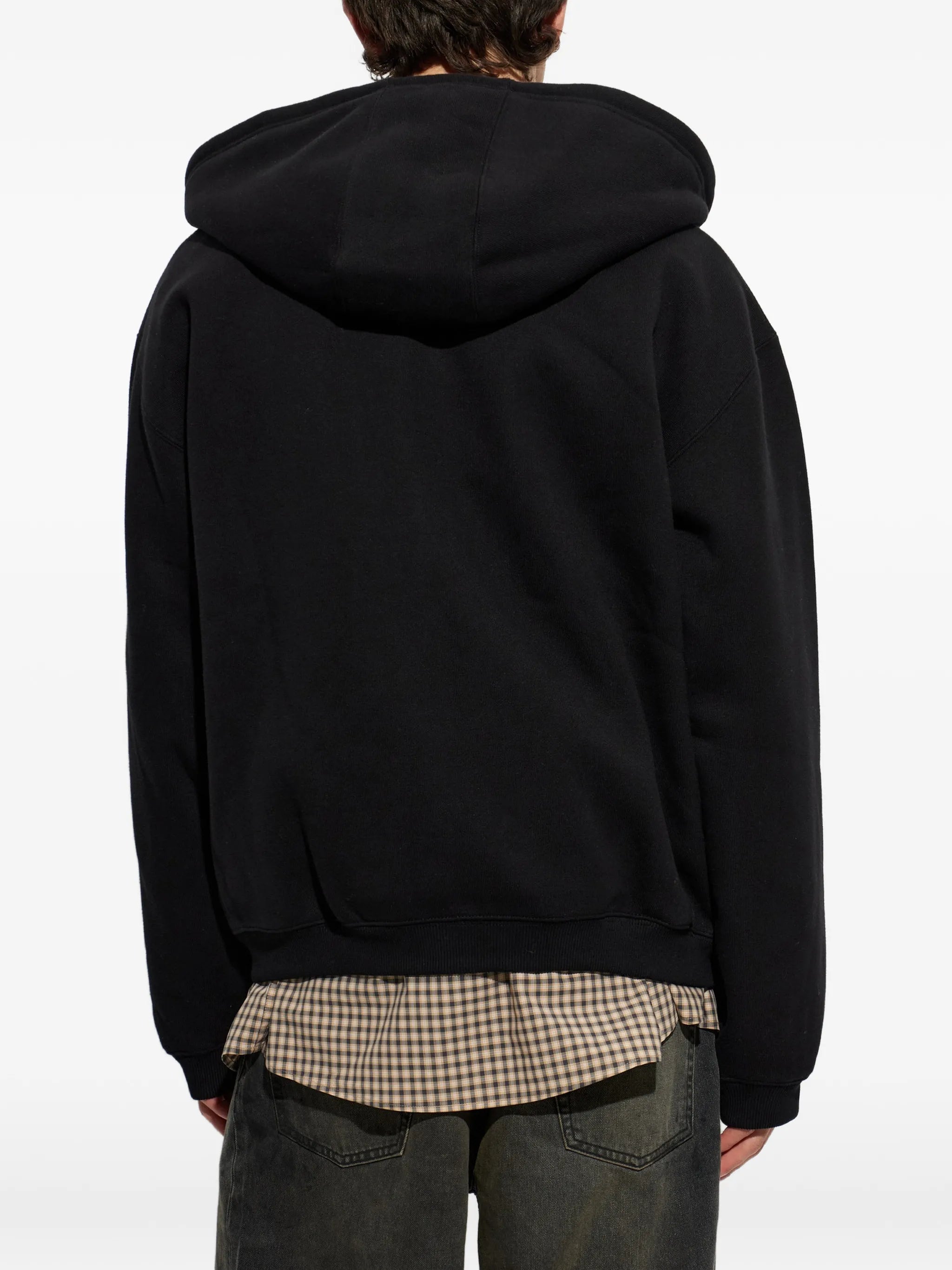 Ebbert logo-embroidered zip-up hoodie