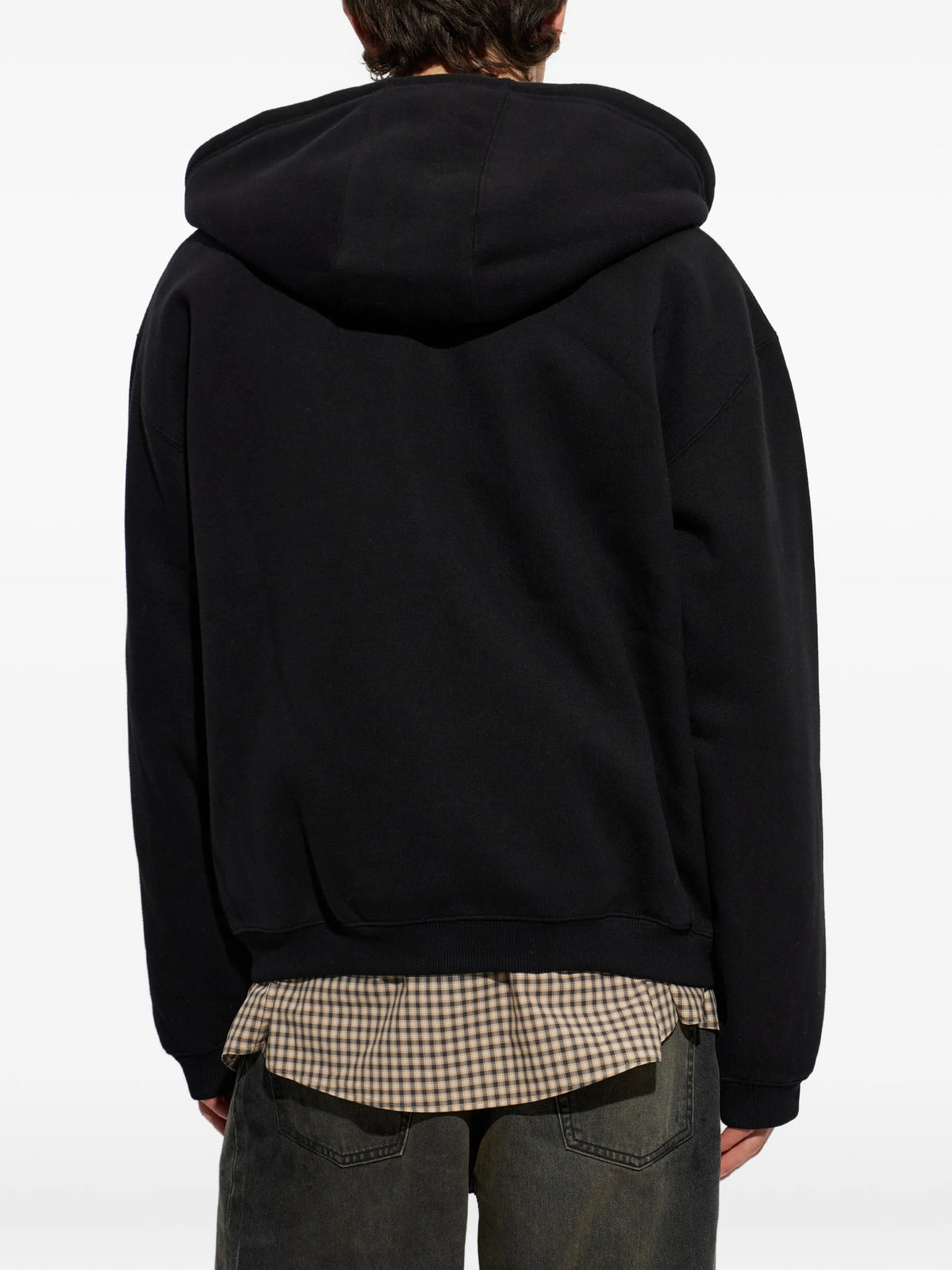 Ebbert logo-embroidered zip-up hoodie