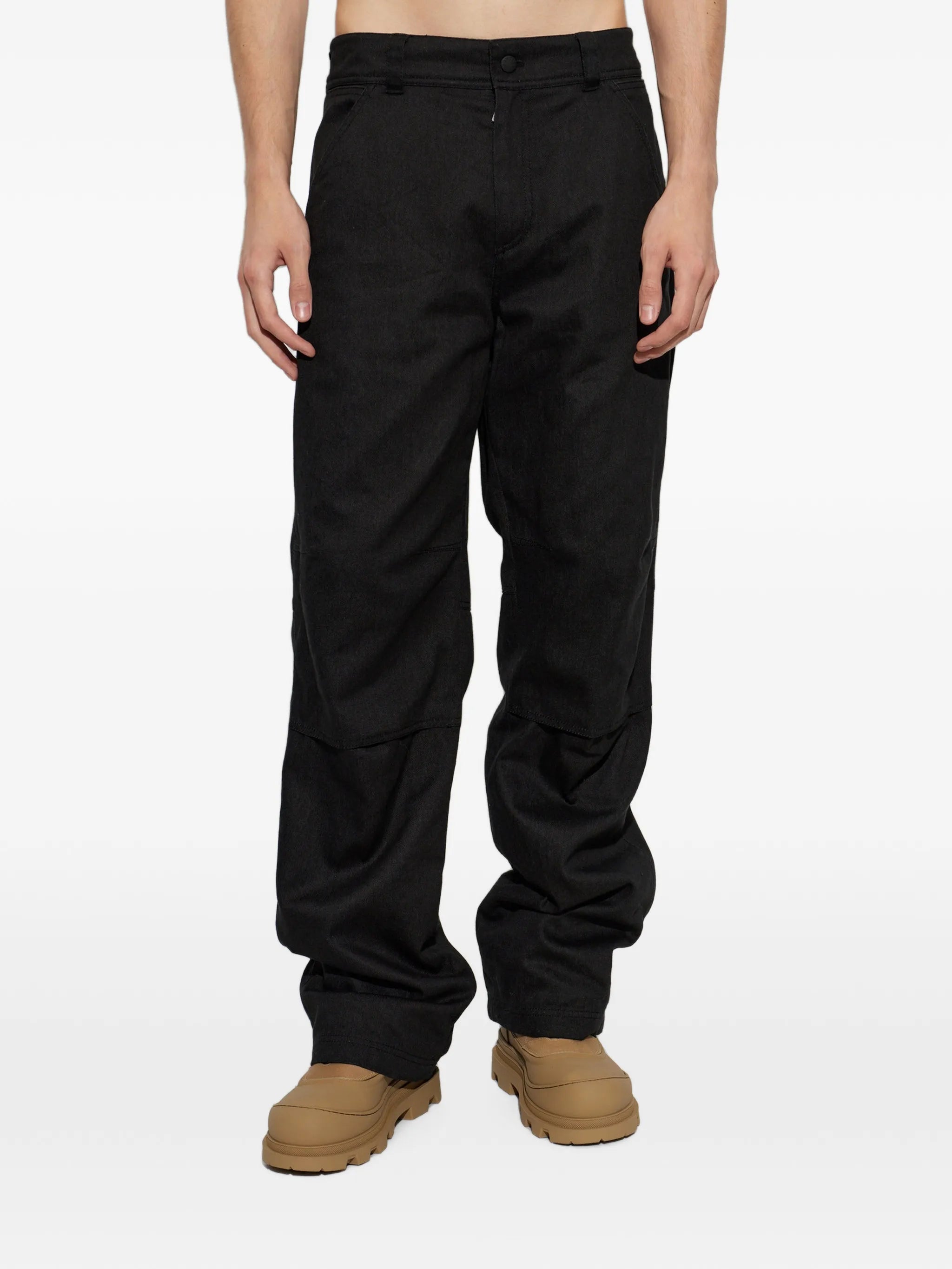 logo-patch trousers