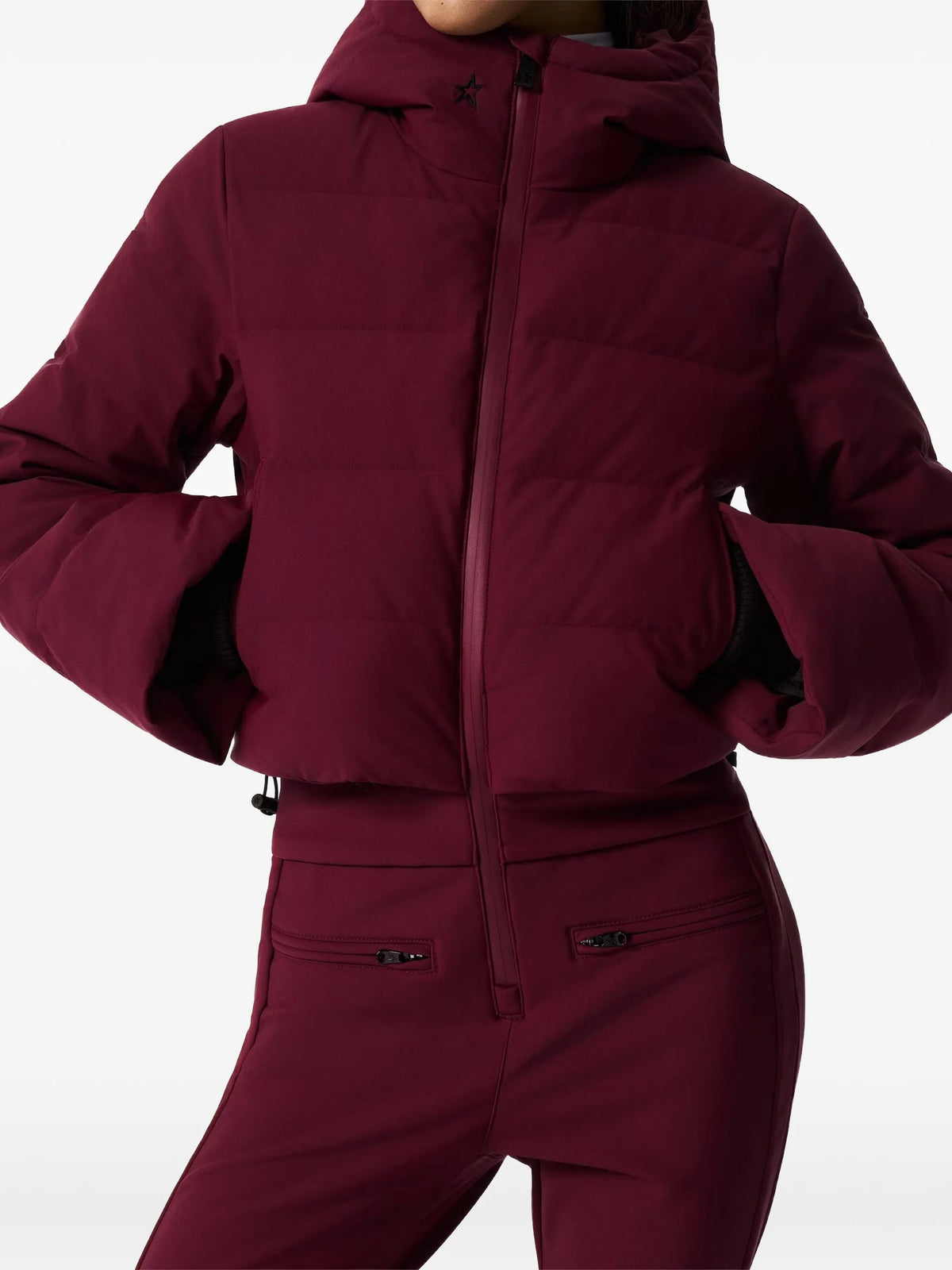 polar flare down ski suit