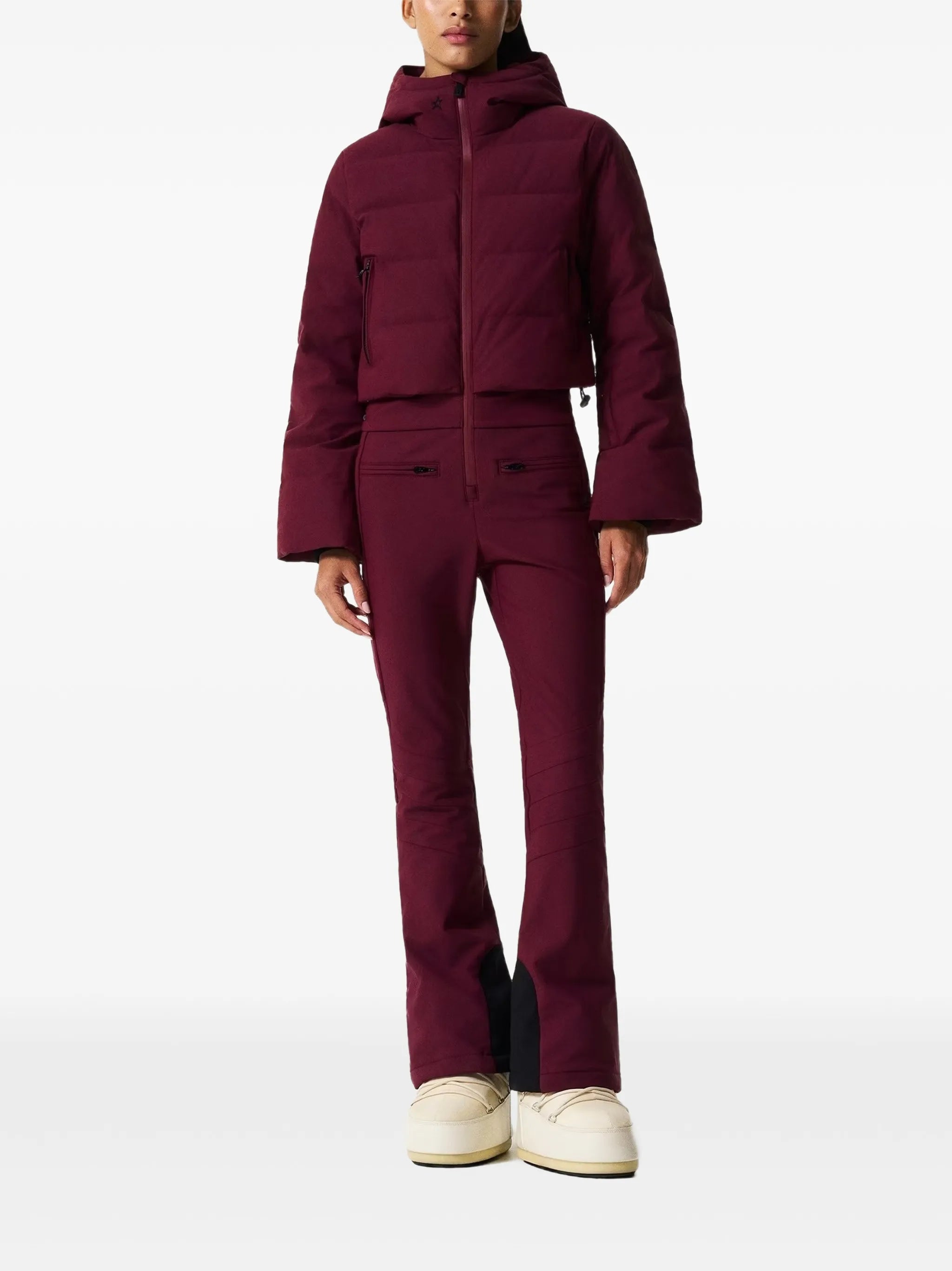 polar flare down ski suit
