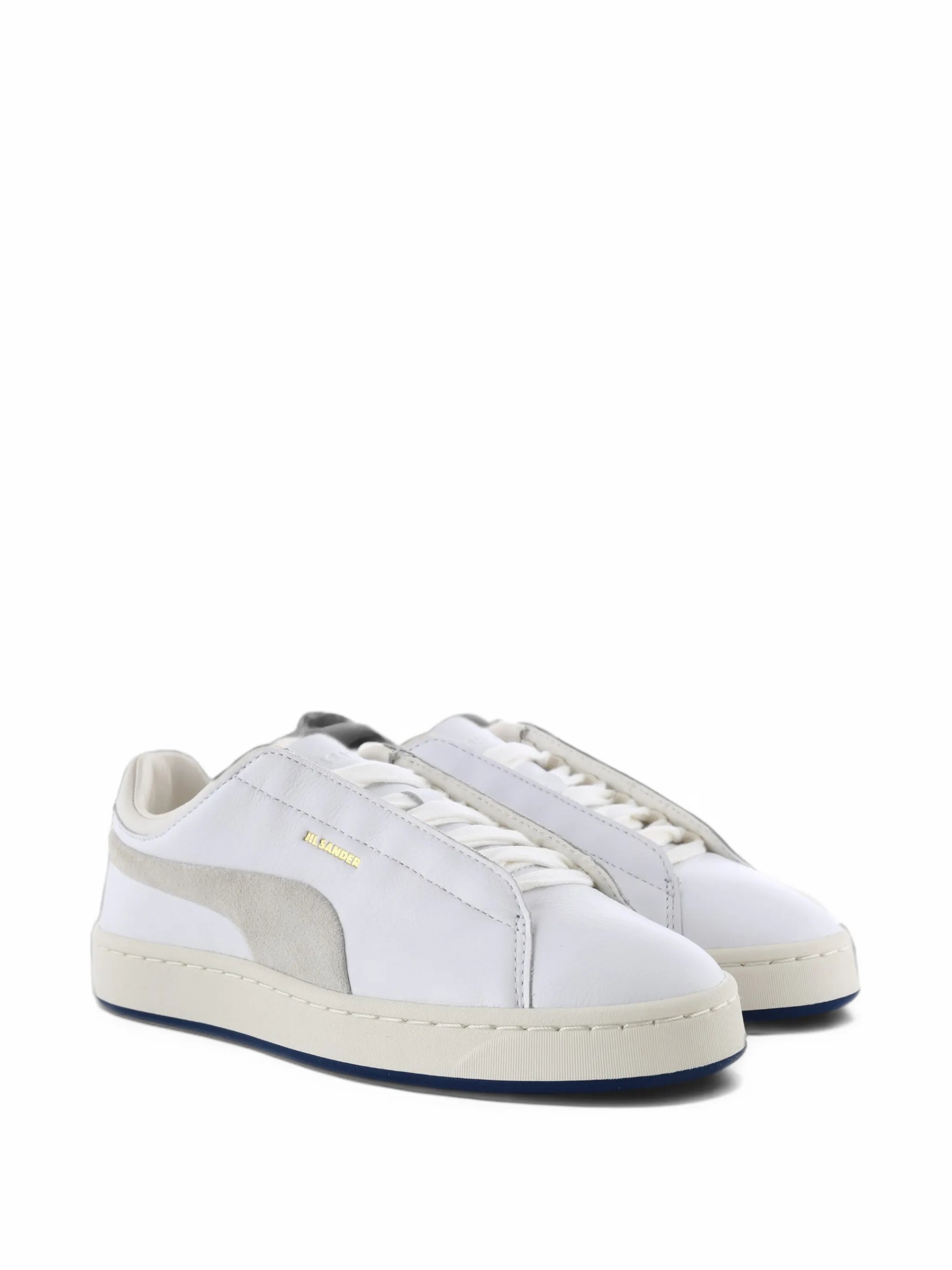 logo-print panelled sneakers