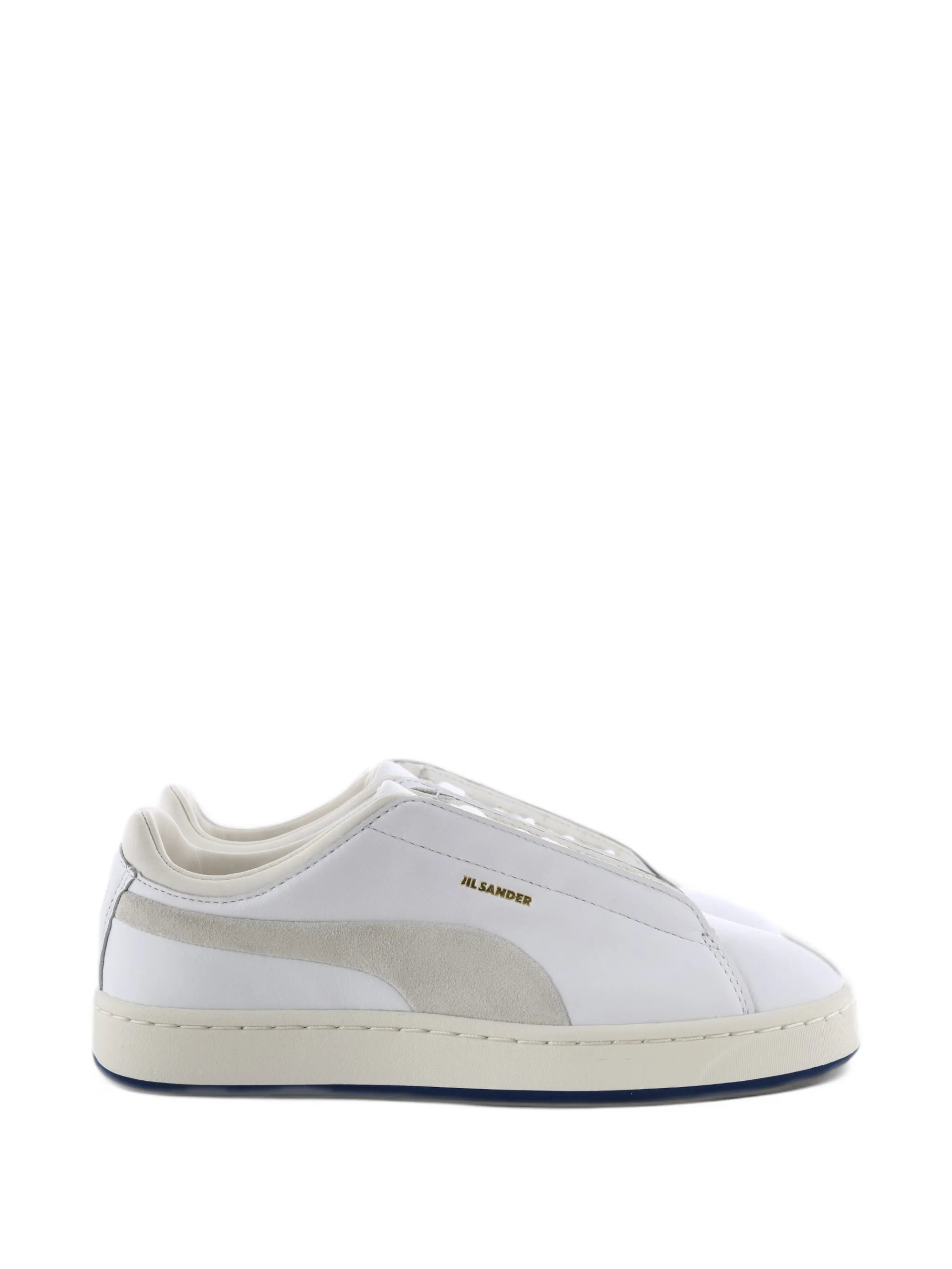 logo-print panelled sneakers