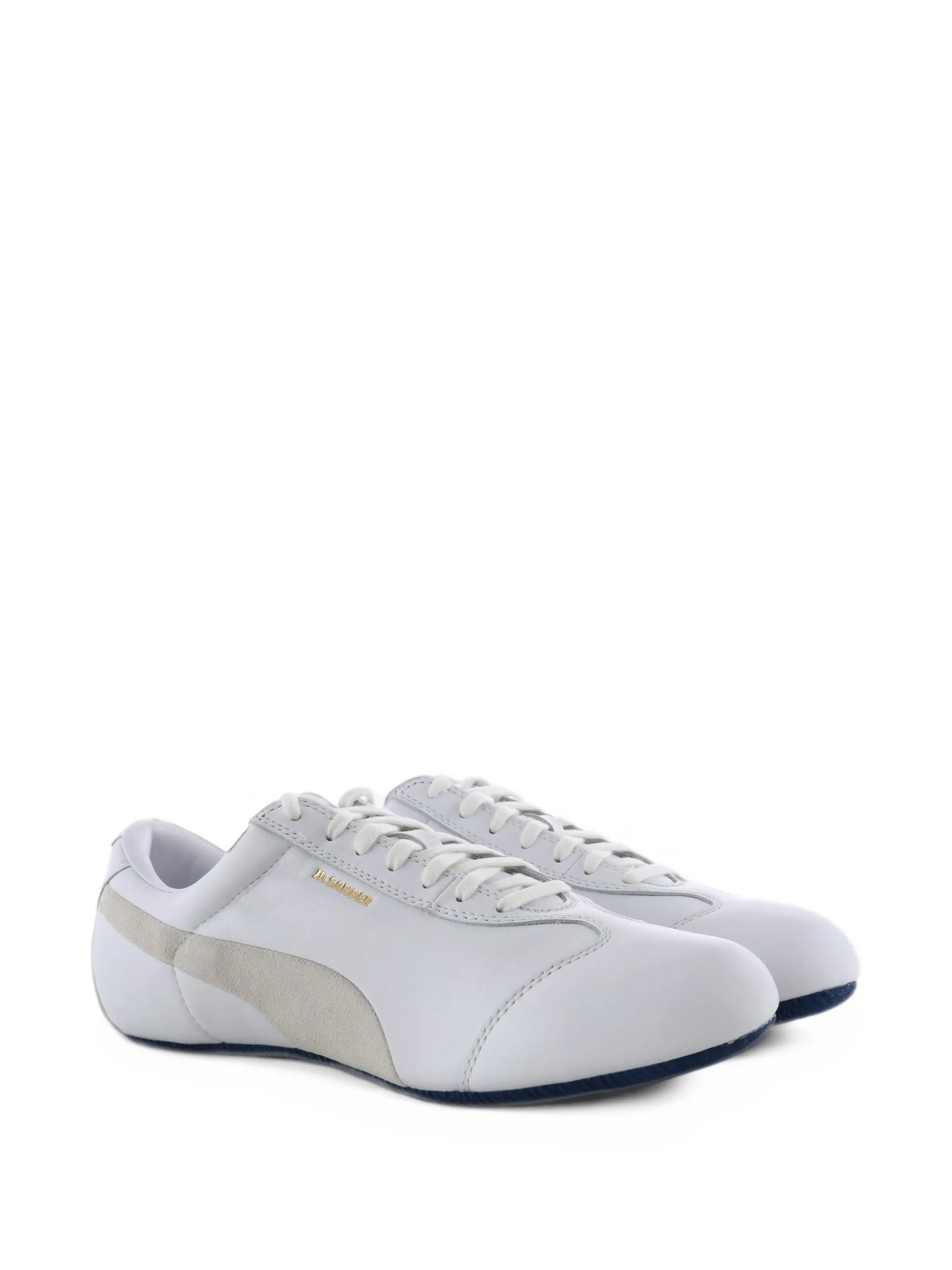 logo-print panelled sneakers