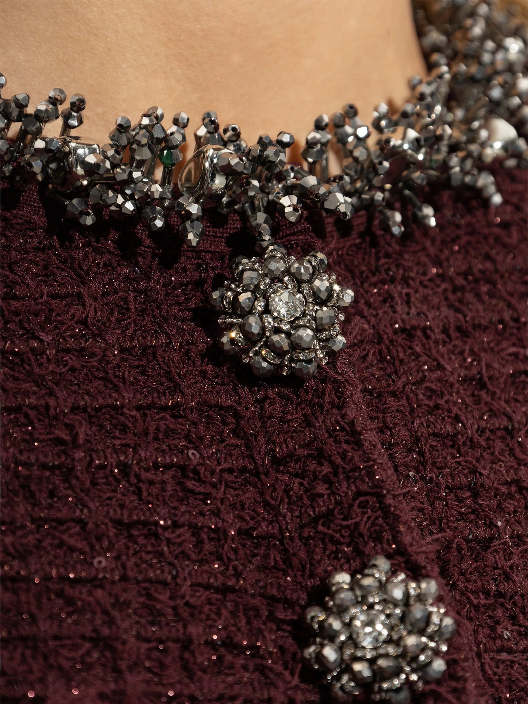 embellished mini dress