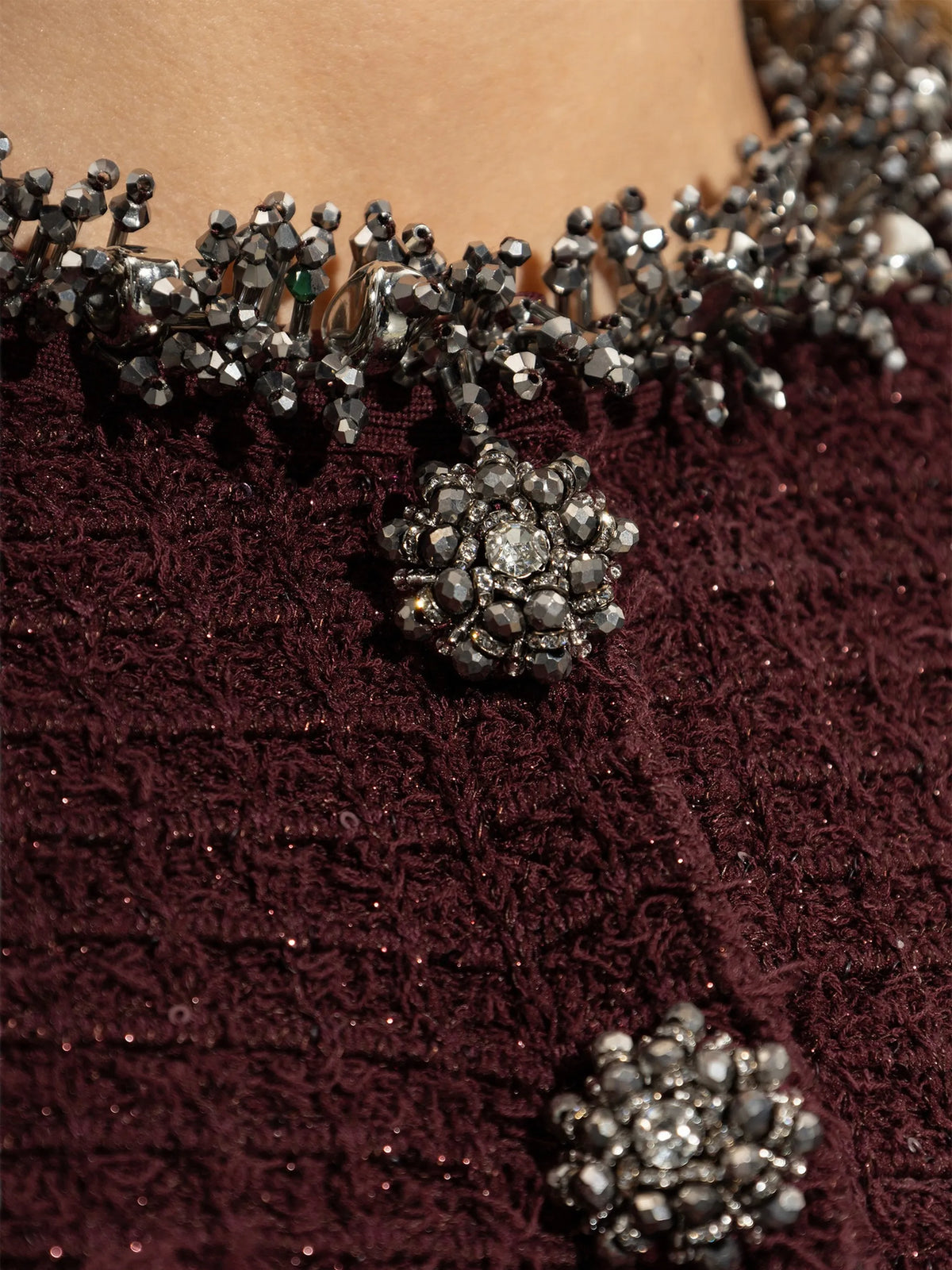 embellished mini dress