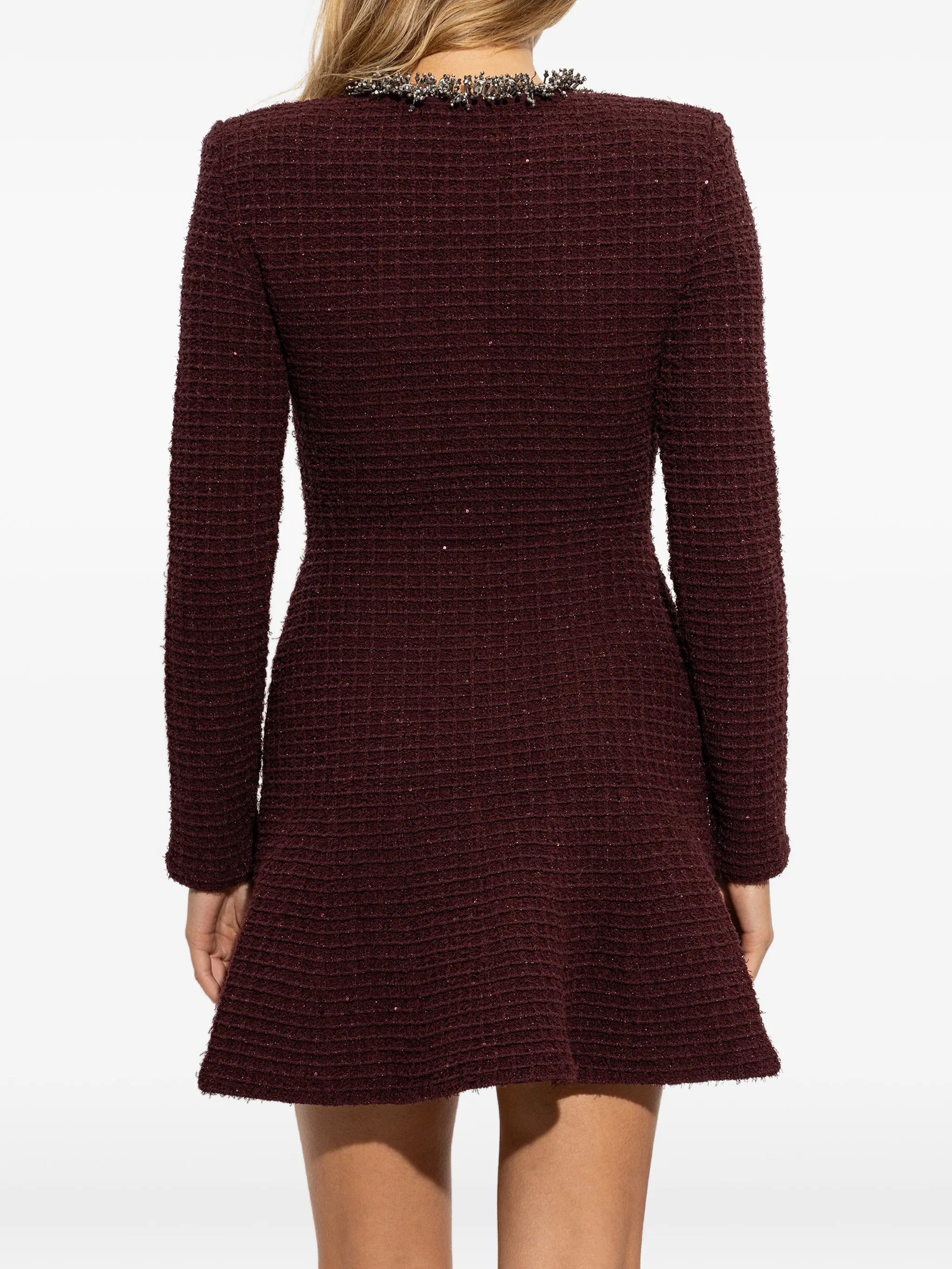 embellished mini dress