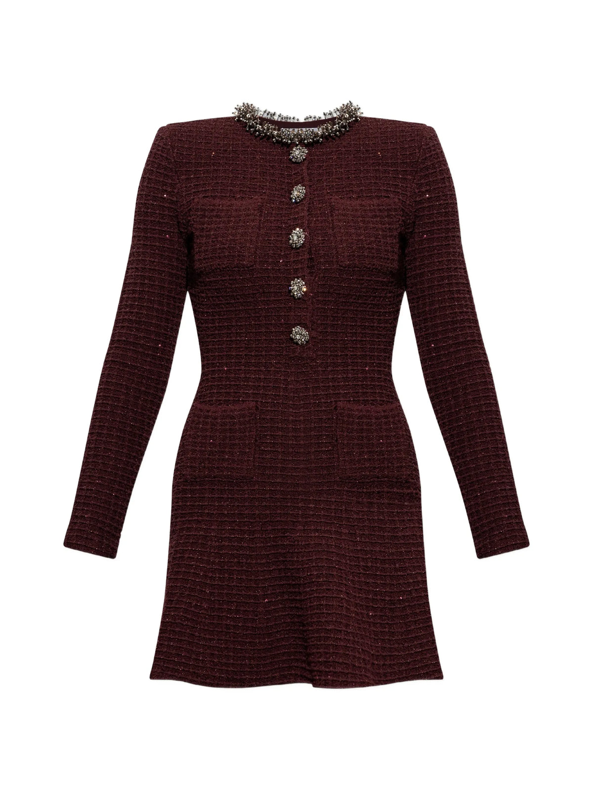 embellished mini dress