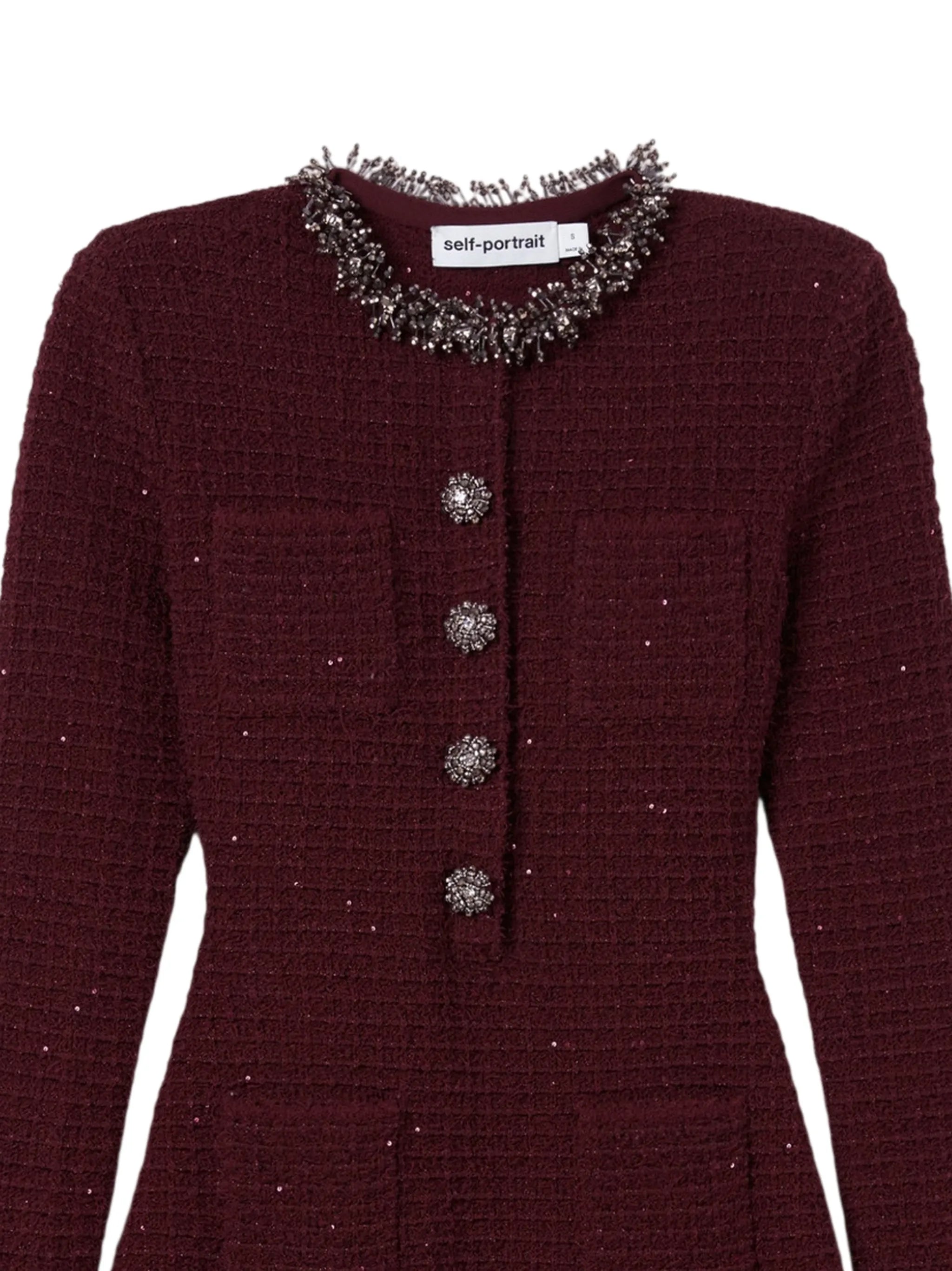 embellished mini dress