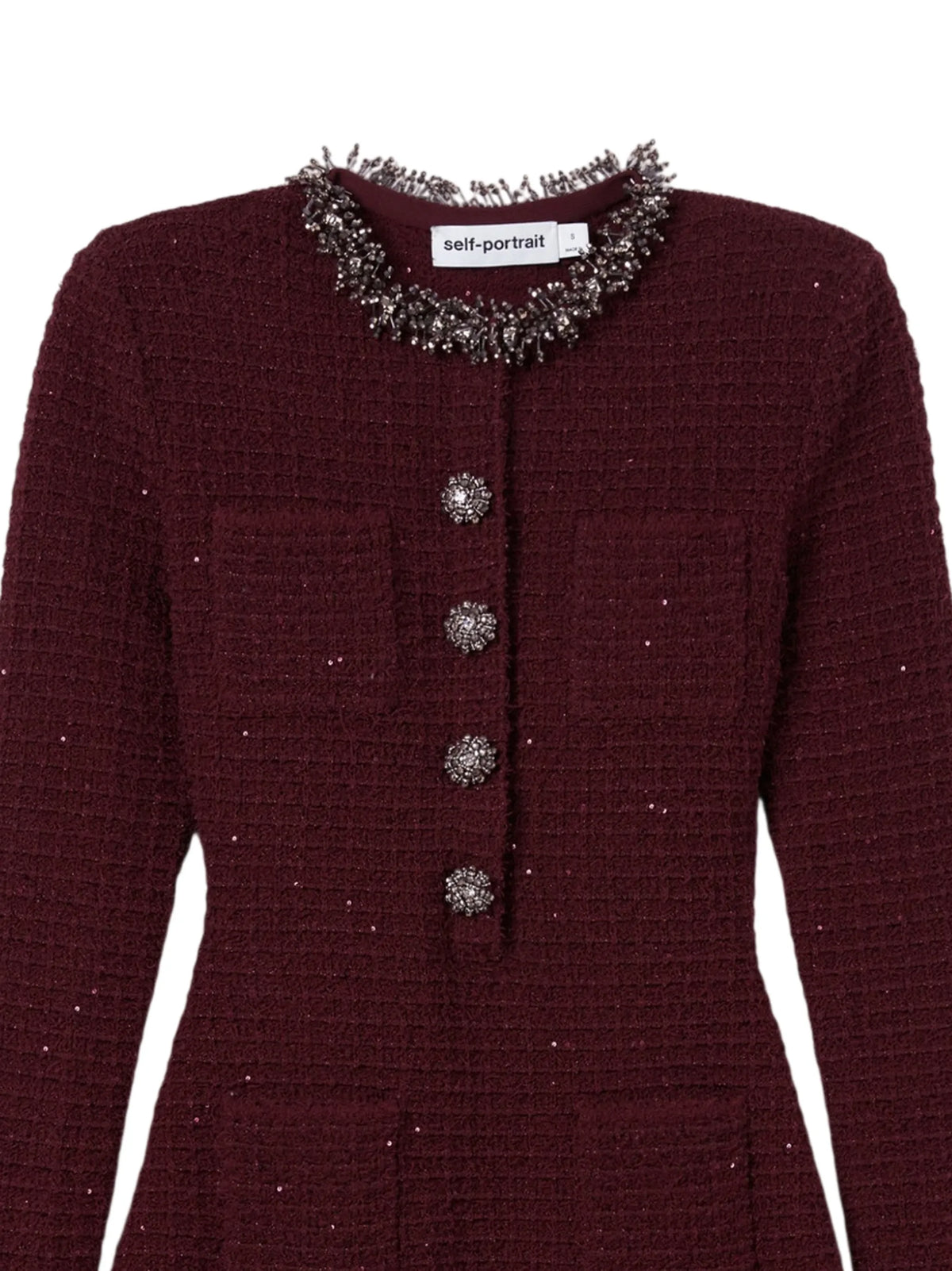 embellished mini dress
