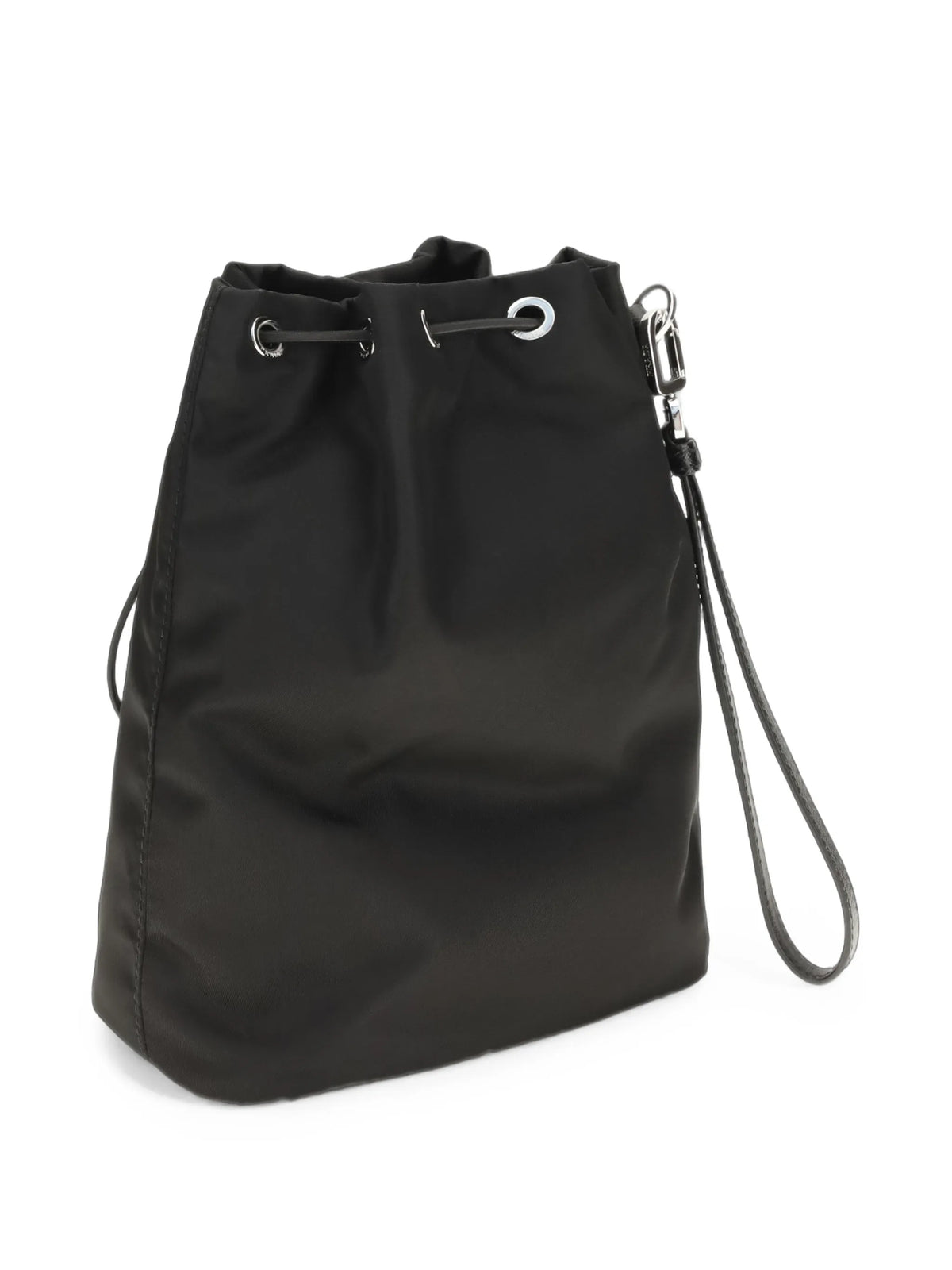 Re-Nylon logo-plaque pouch