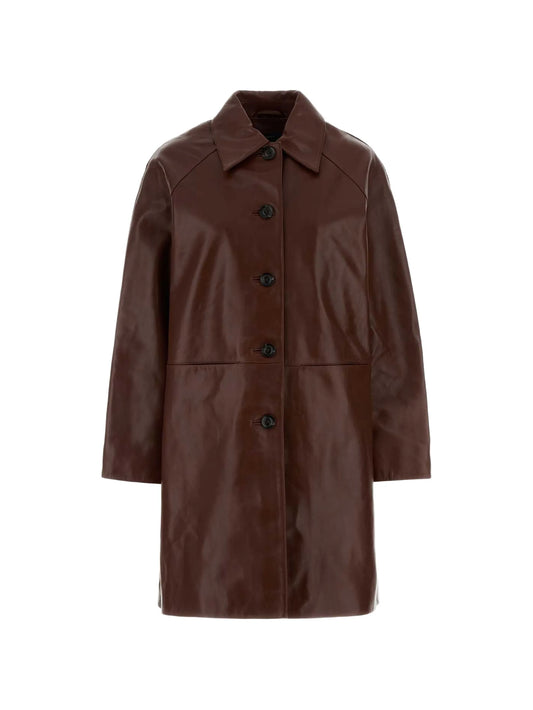 Logan leather coat