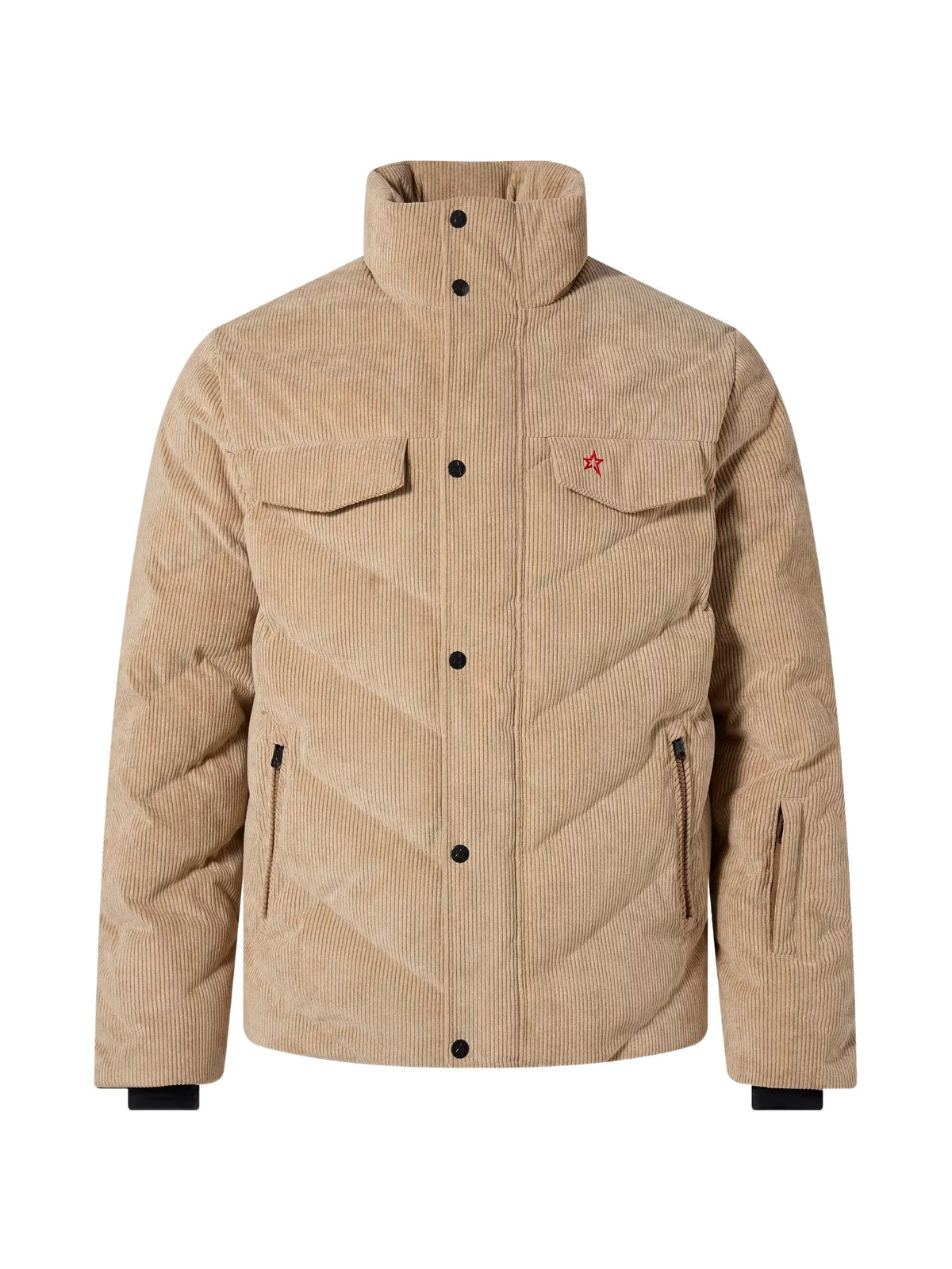 chevron quilted down jacket