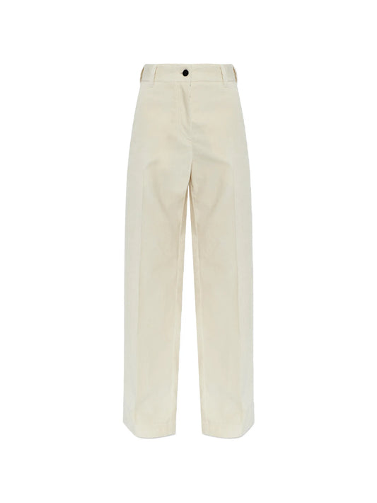 corduroy wide-leg trousers