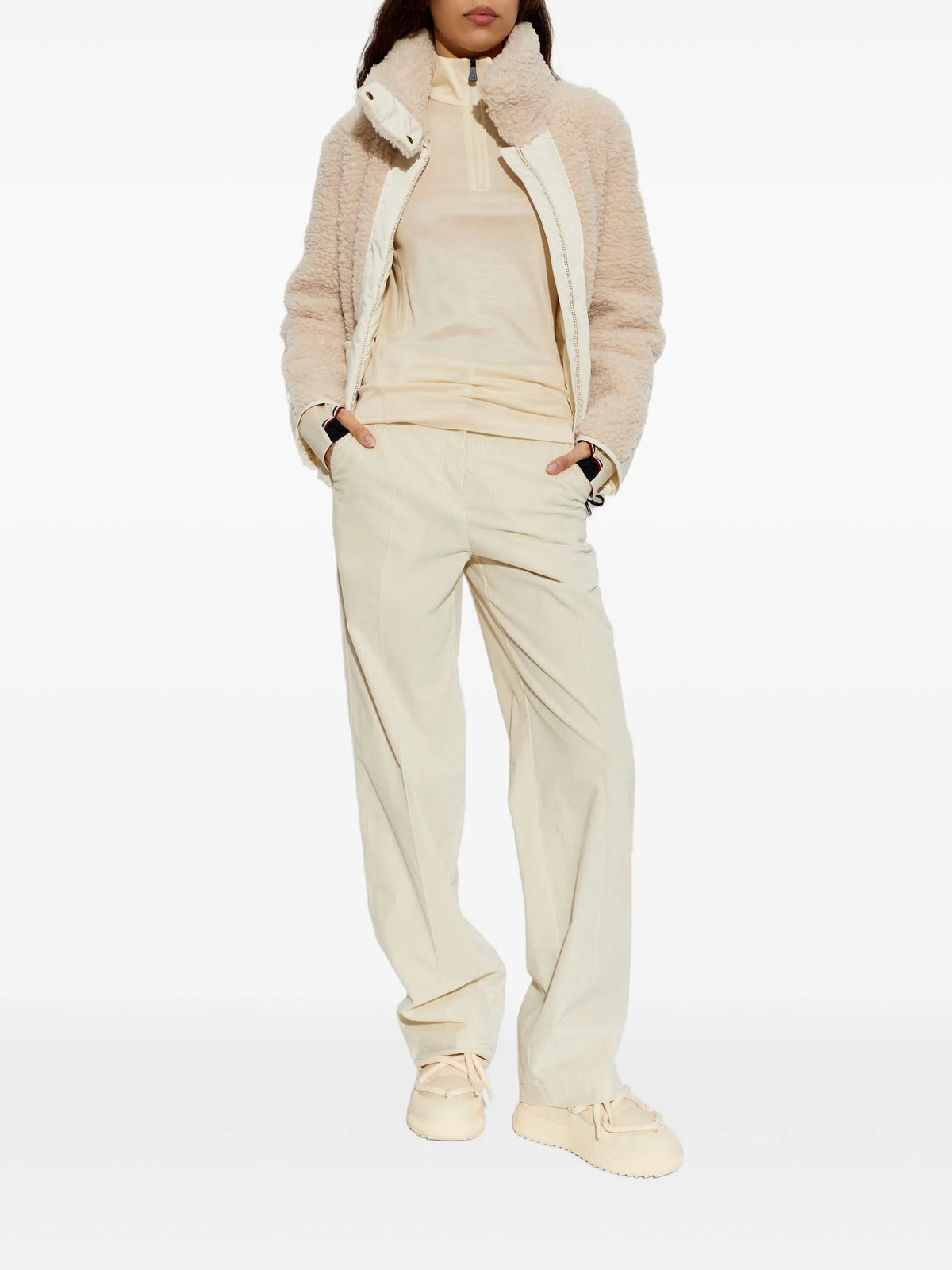 corduroy wide-leg trousers