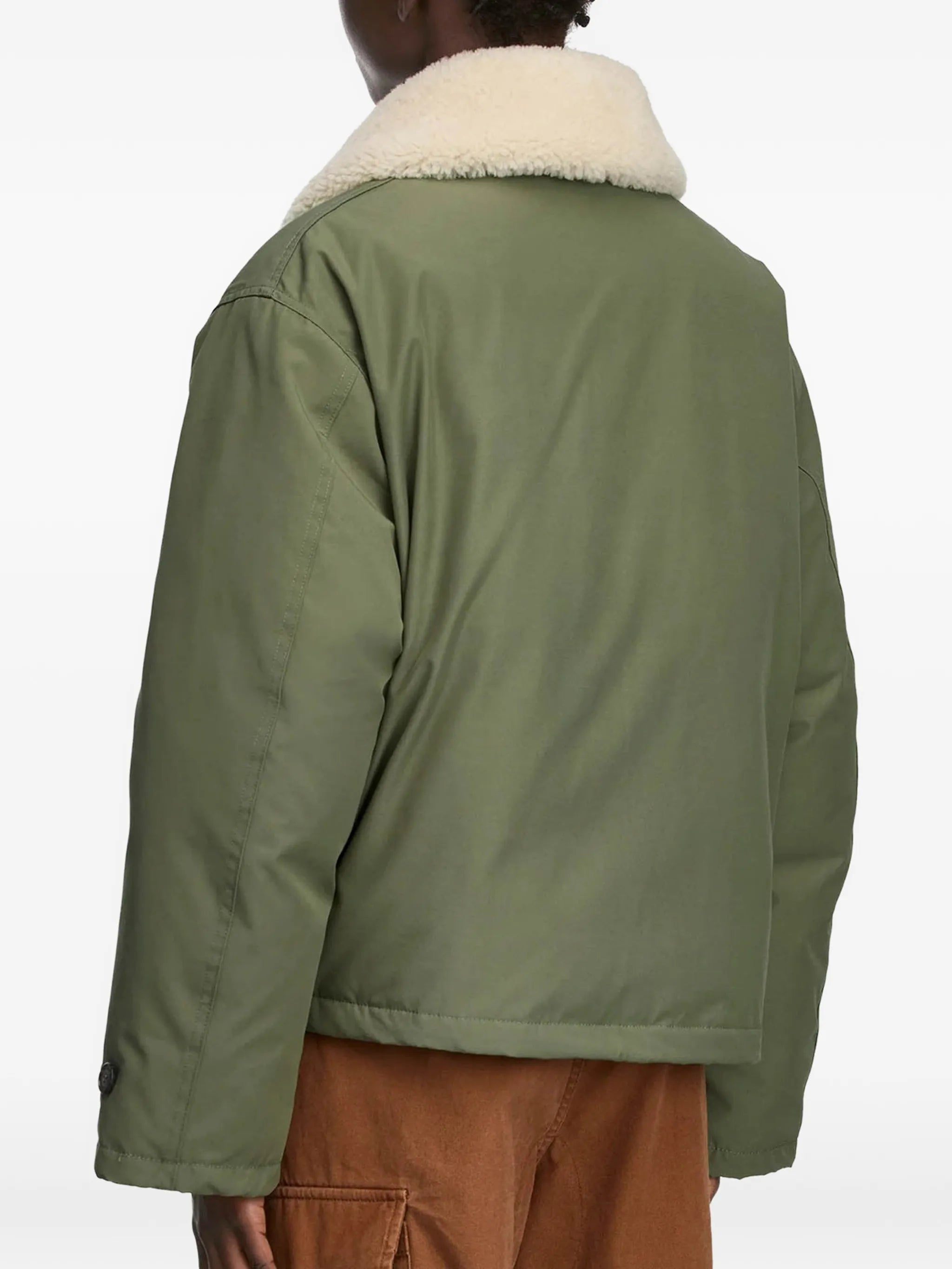Scout shearling-collar flap-pocket jacket